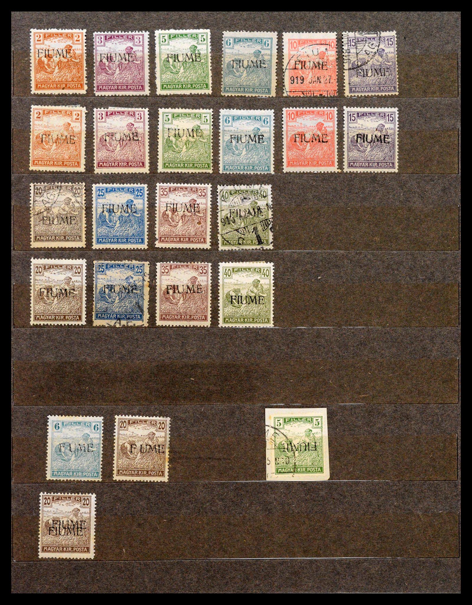 39486 0003 - Stamp collection 39486 Fiume 1918-1924.