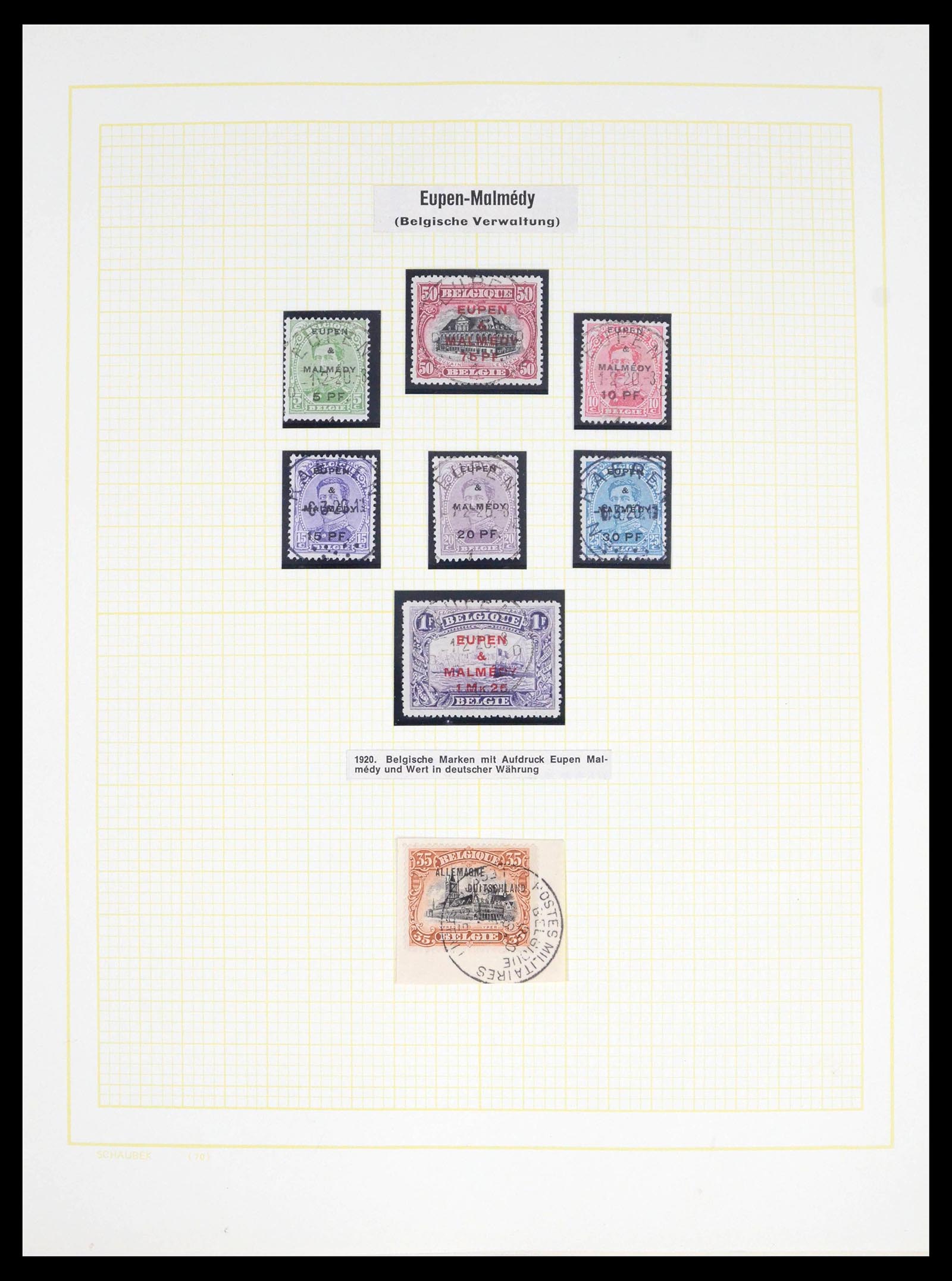 39495 0001 - Postzegelverzameling 39495 Duitse bezettingen en gebieden 1914-1921.