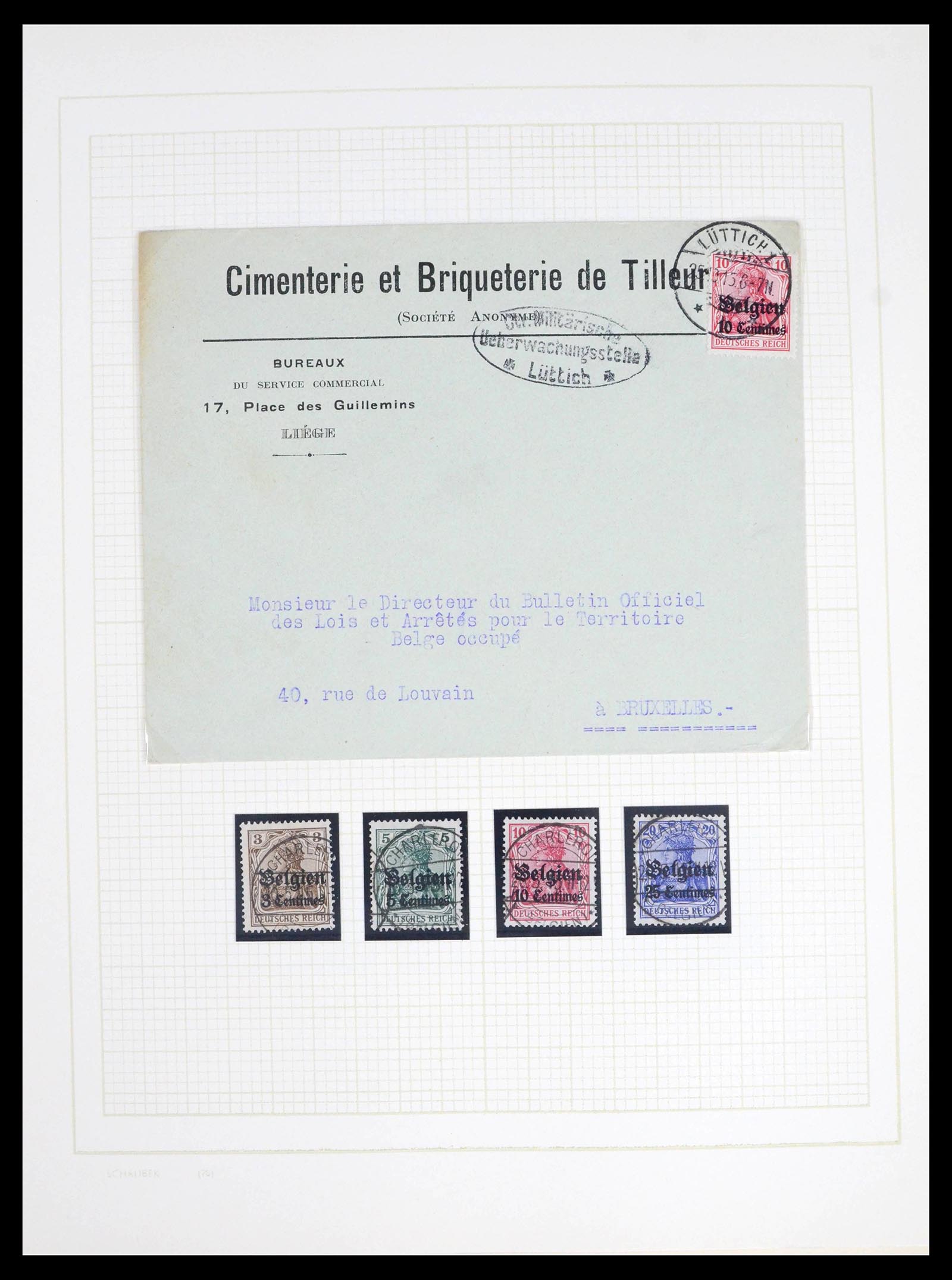 39495 0003 - Postzegelverzameling 39495 Duitse bezettingen en gebieden 1914-1921.