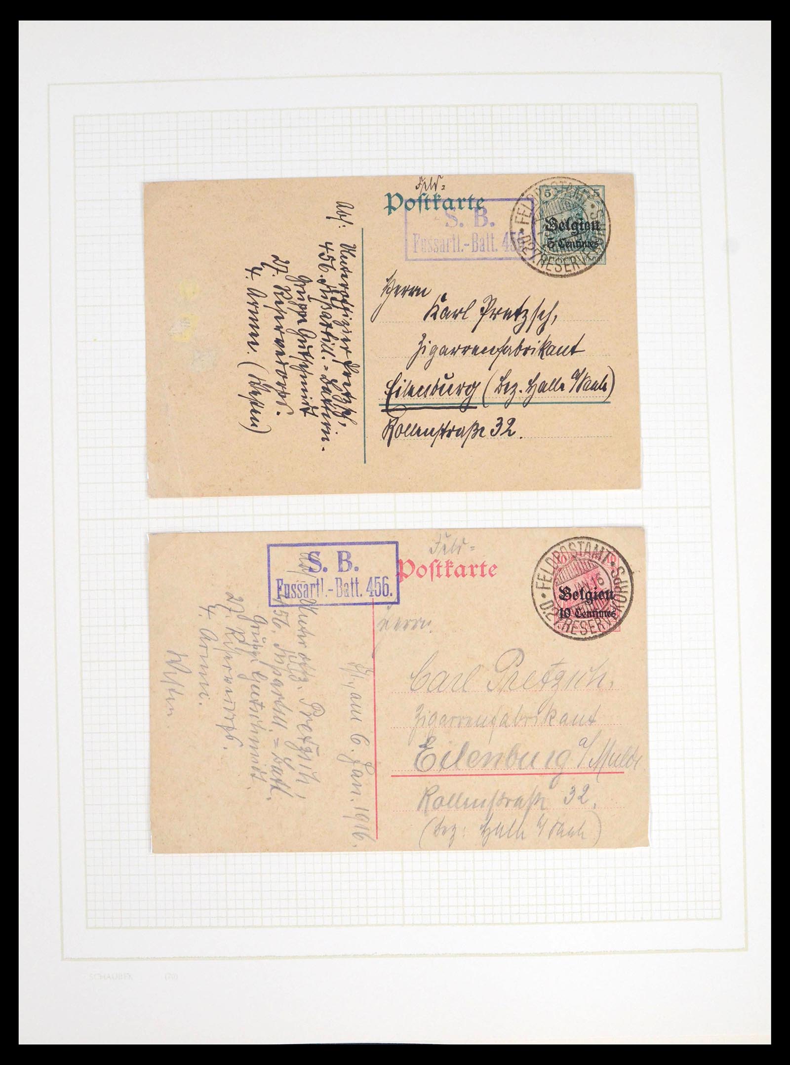 39495 0005 - Postzegelverzameling 39495 Duitse bezettingen en gebieden 1914-1921.