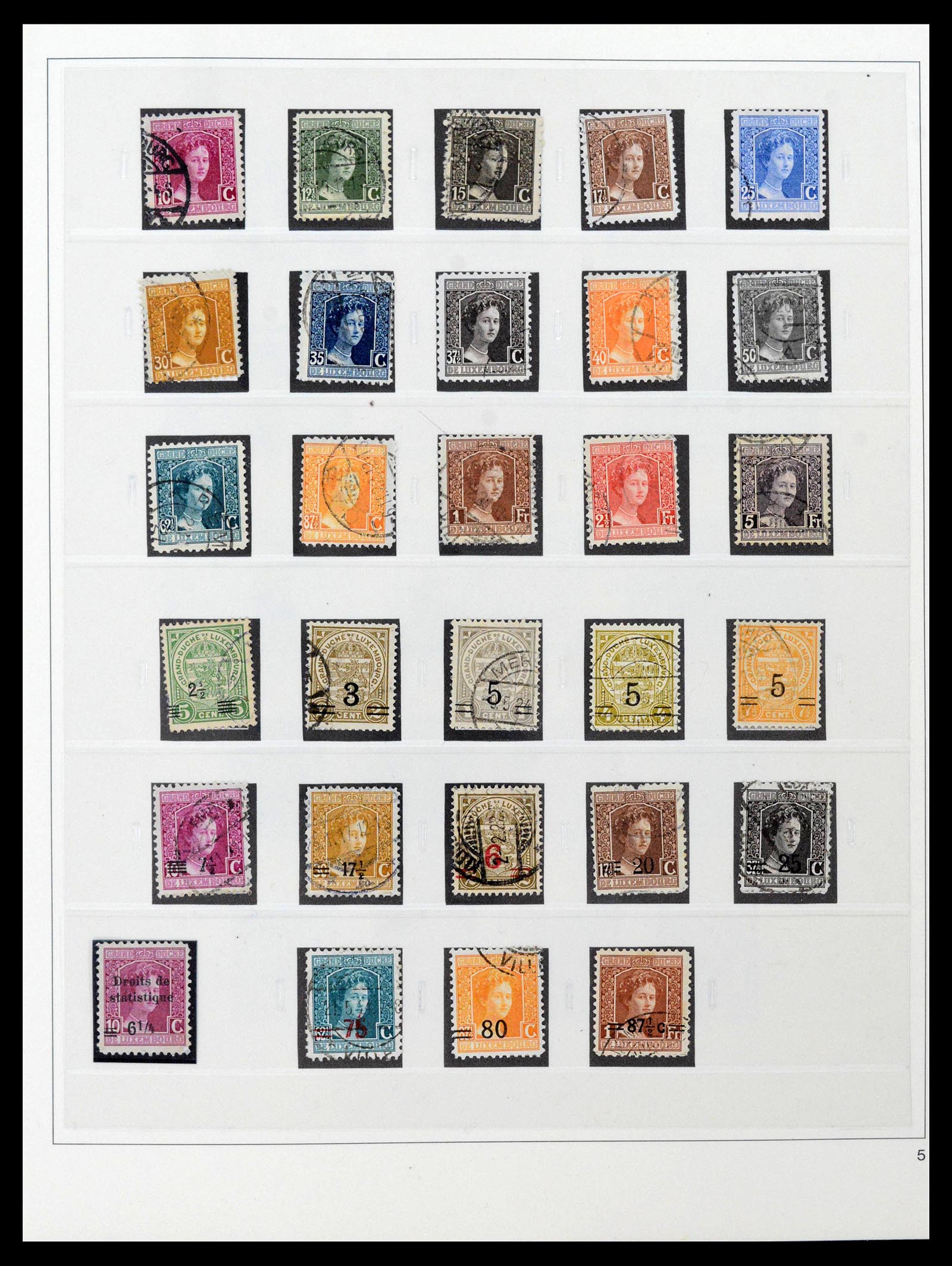 39497 0001 - Stamp collection 39497 Luxembourg complete 1852-1969.