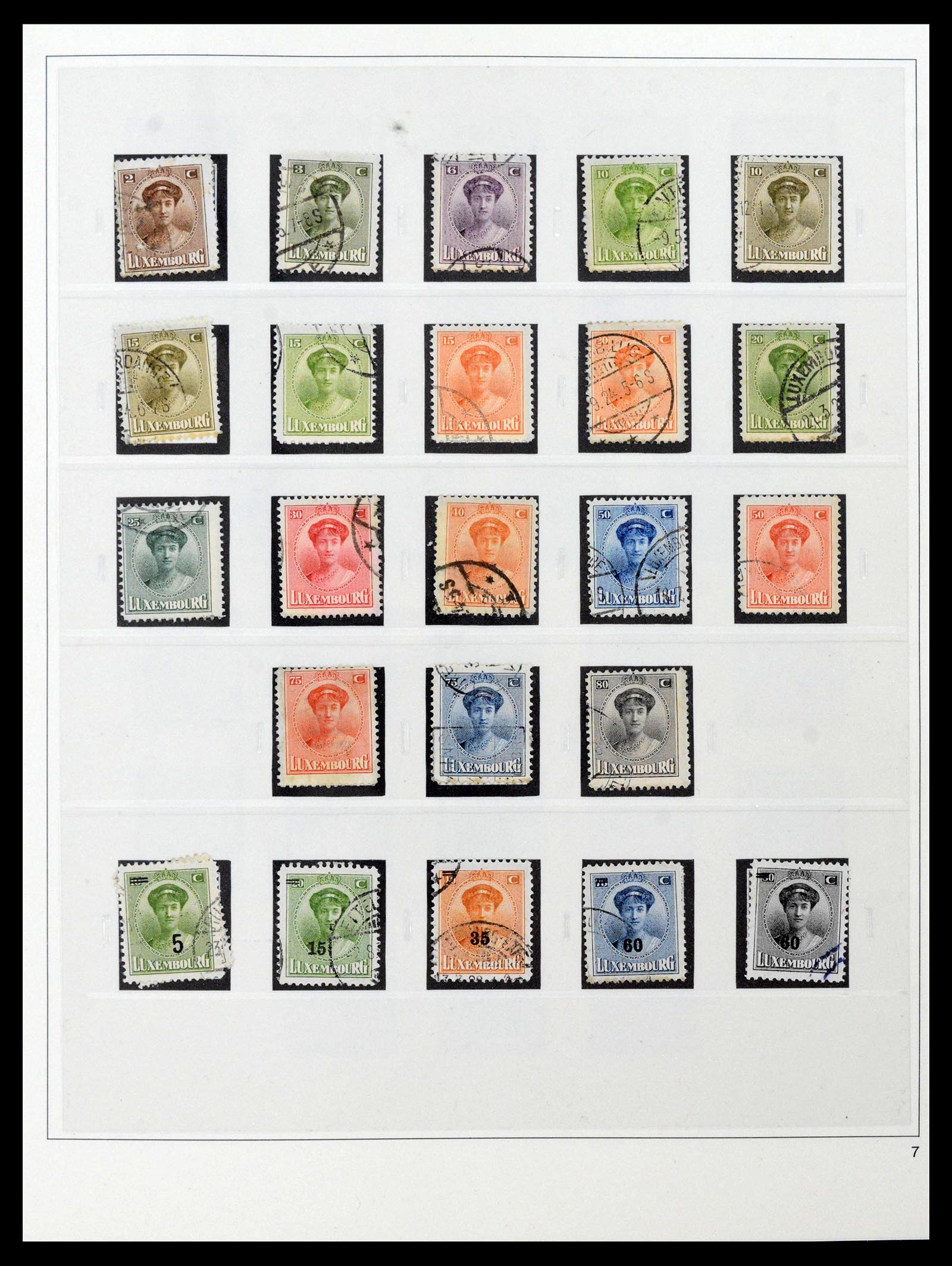 39497 0003 - Stamp collection 39497 Luxembourg complete 1852-1969.