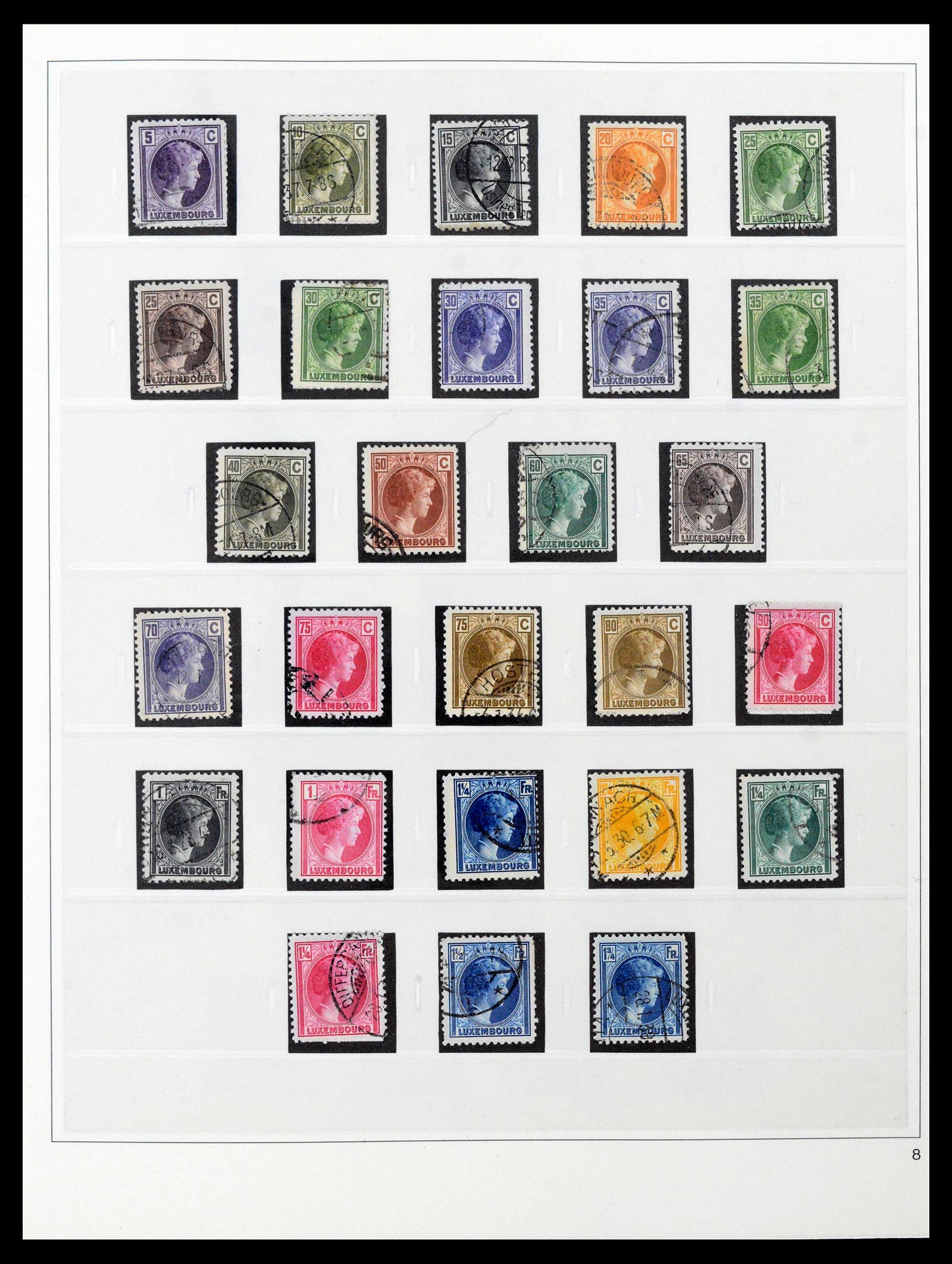 39497 0004 - Stamp collection 39497 Luxembourg complete 1852-1969.