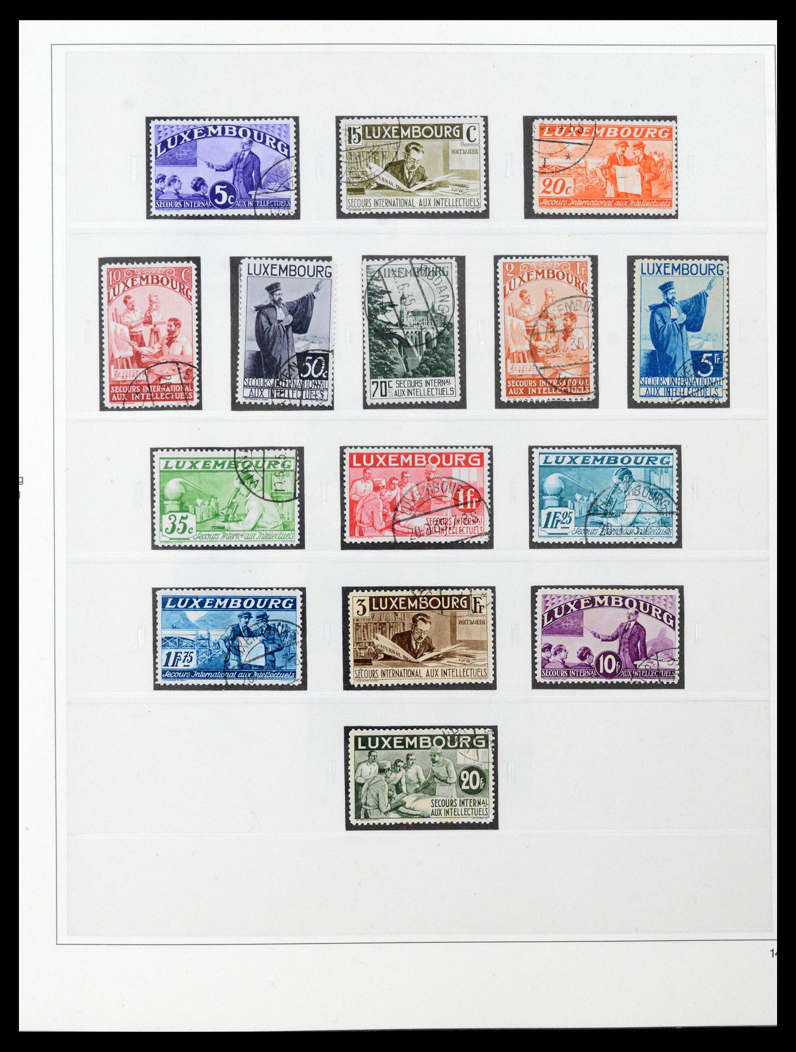 39497 0010 - Stamp collection 39497 Luxembourg complete 1852-1969.