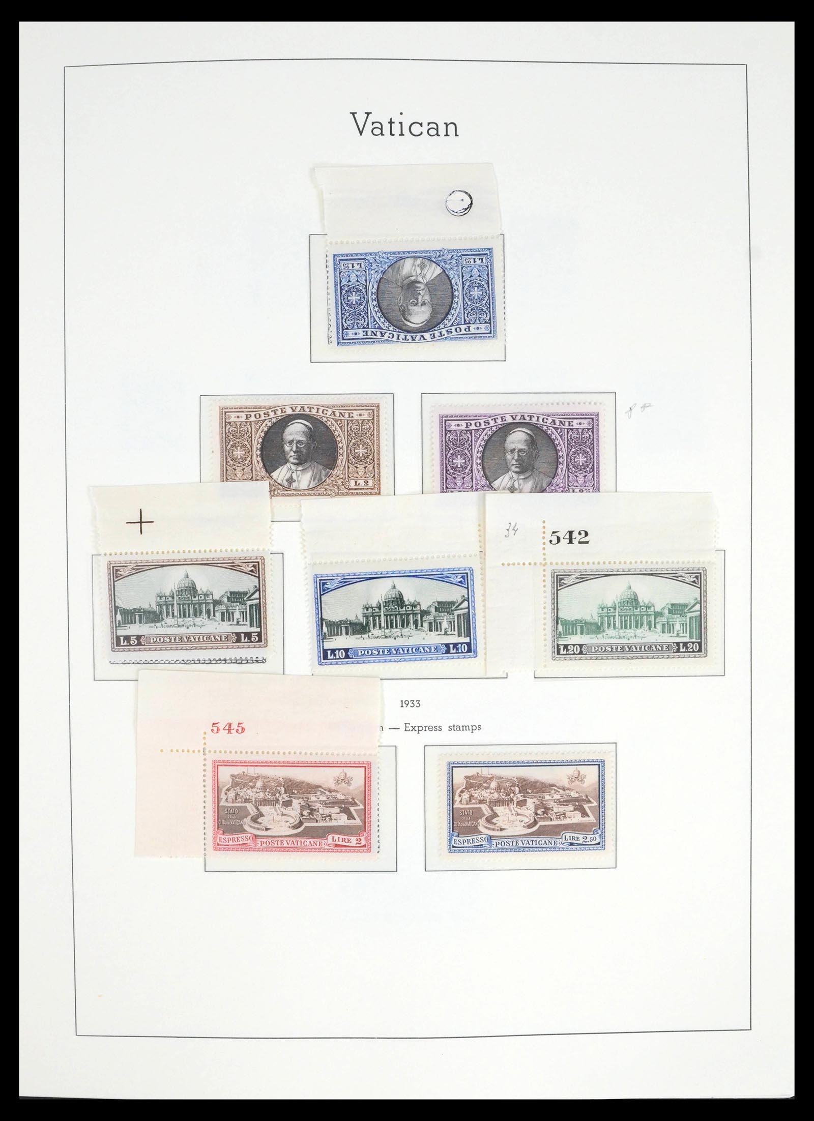 39498 0006 - Postzegelverzameling 39498 Vaticaan 1929-1964.