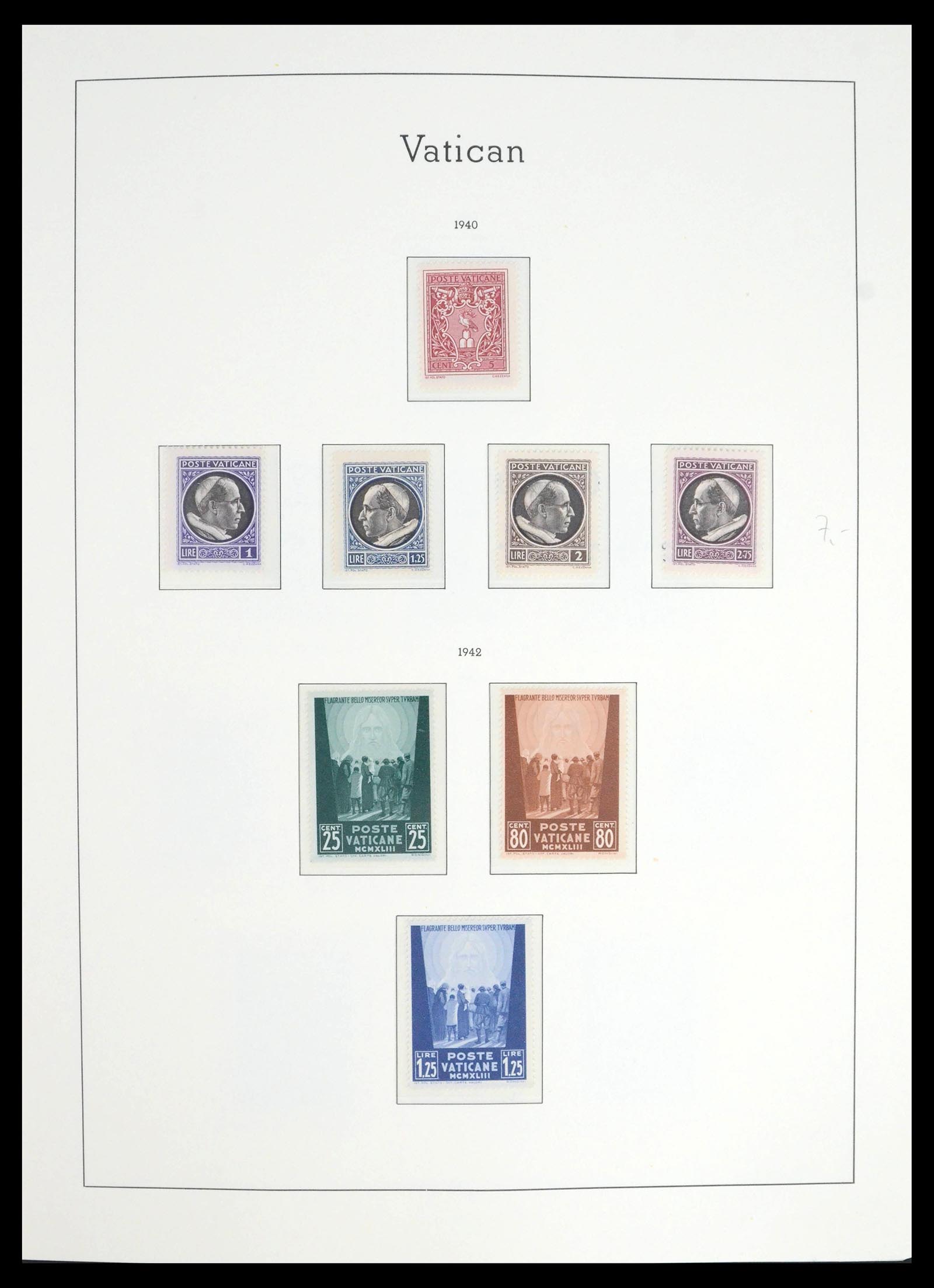 39498 0009 - Postzegelverzameling 39498 Vaticaan 1929-1964.