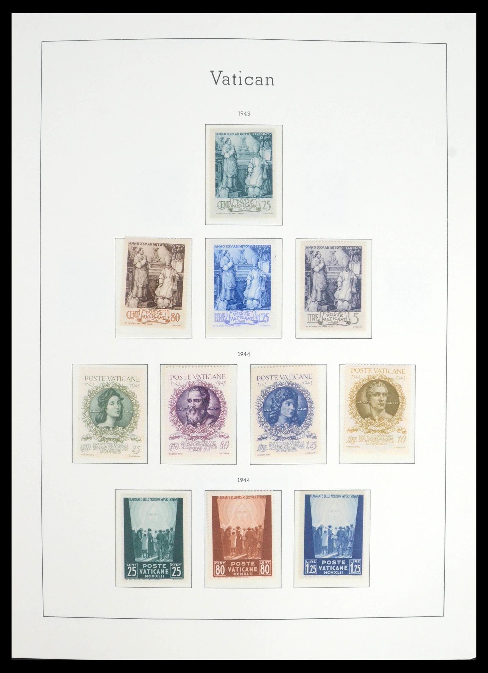 39498 0010 - Postzegelverzameling 39498 Vaticaan 1929-1964.