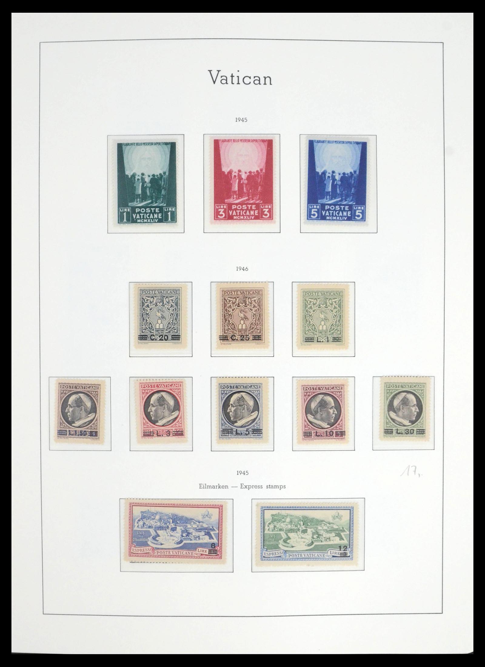 39498 0012 - Postzegelverzameling 39498 Vaticaan 1929-1964.