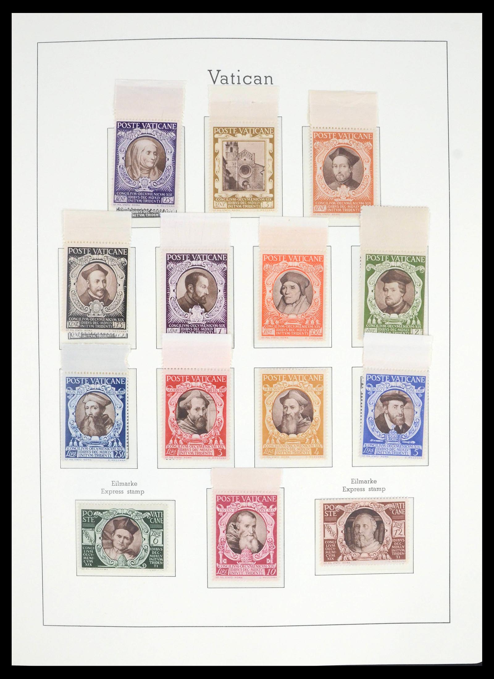 39498 0013 - Postzegelverzameling 39498 Vaticaan 1929-1964.