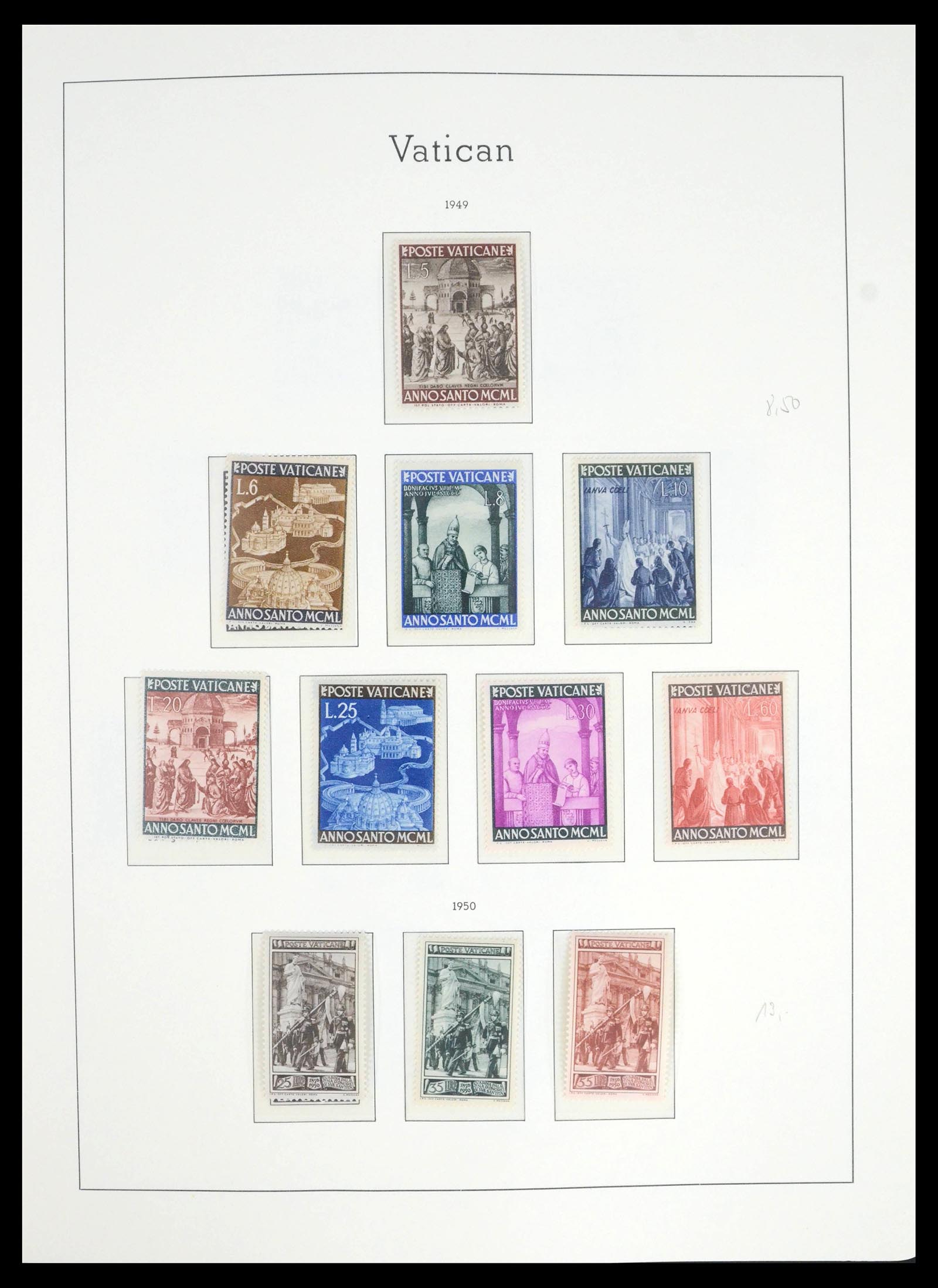 39498 0016 - Postzegelverzameling 39498 Vaticaan 1929-1964.
