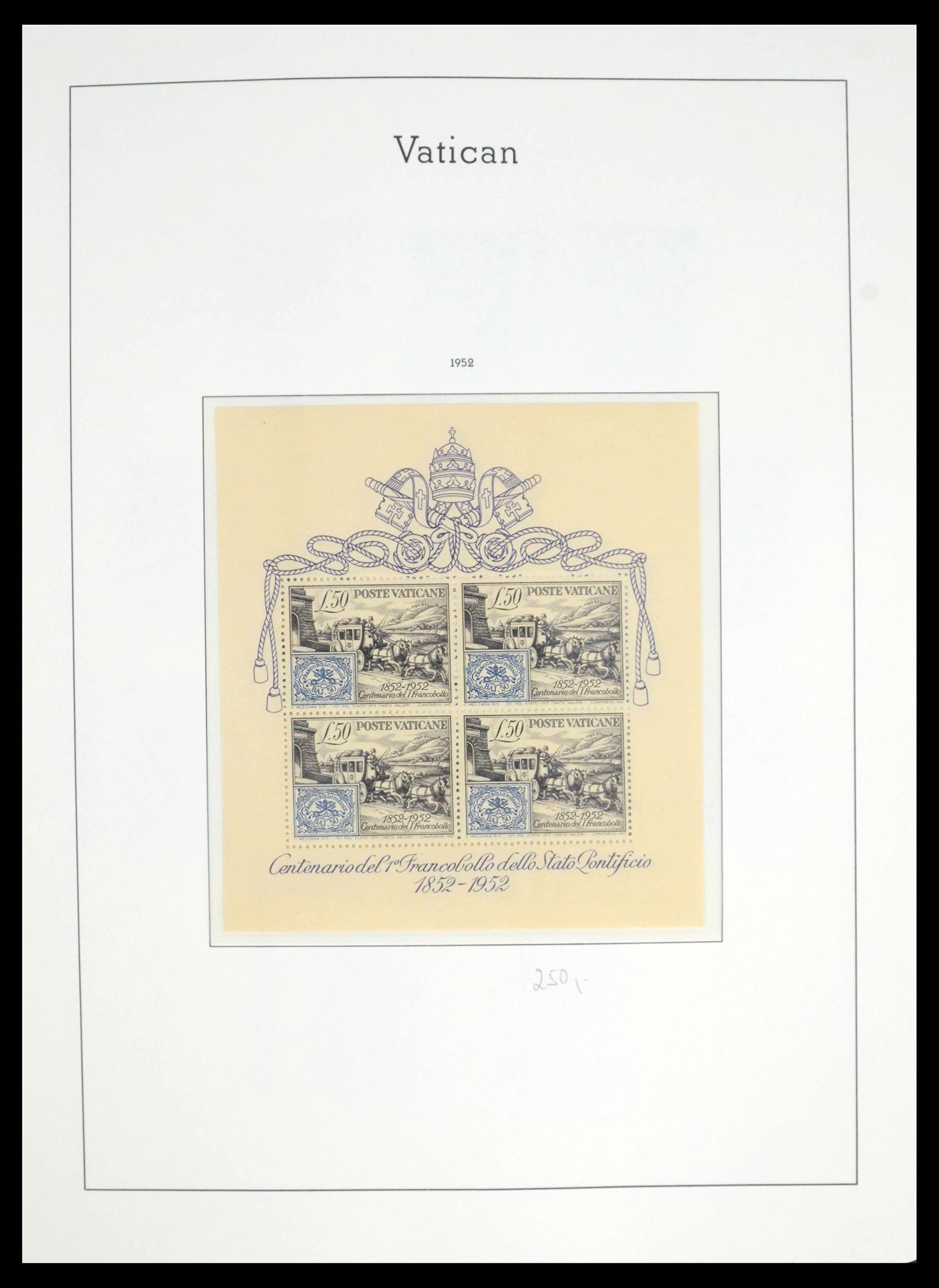 39498 0019 - Postzegelverzameling 39498 Vaticaan 1929-1964.