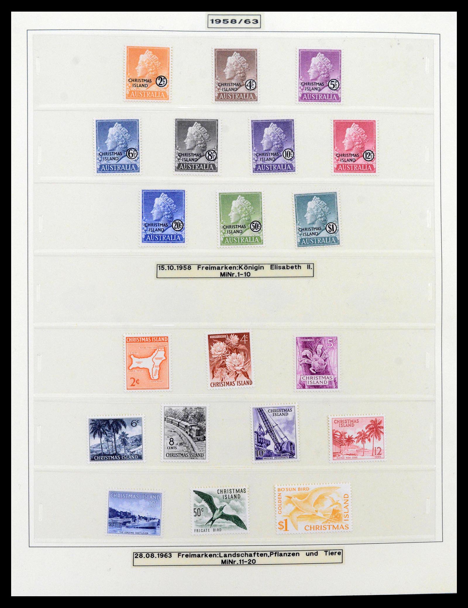 39502 0001 - Stamp collection 39502 Christmas Island 1958-2015.
