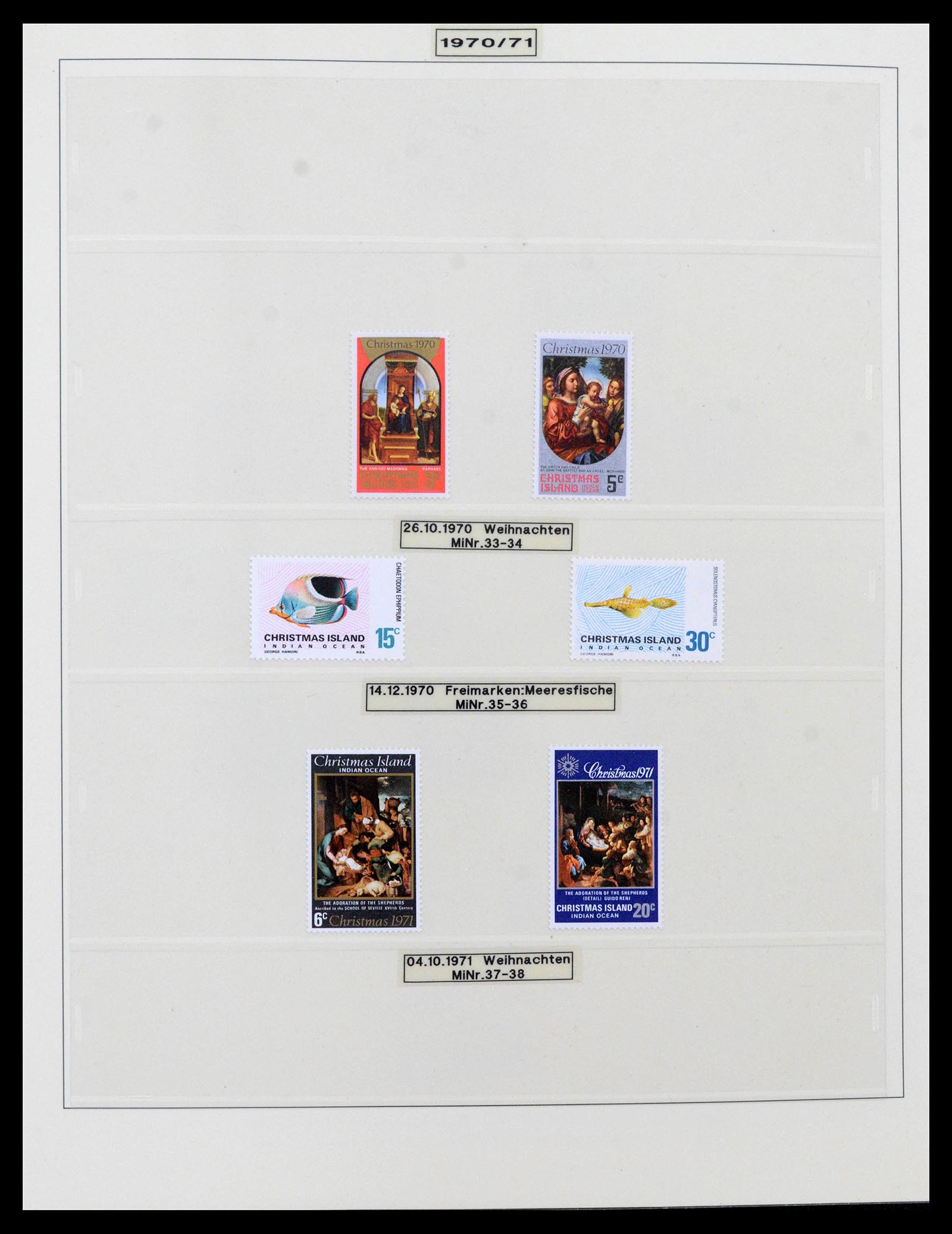 39502 0003 - Stamp collection 39502 Christmas Island 1958-2015.