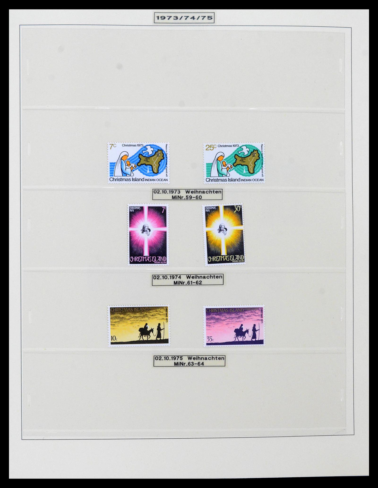 39502 0006 - Stamp collection 39502 Christmas Island 1958-2015.