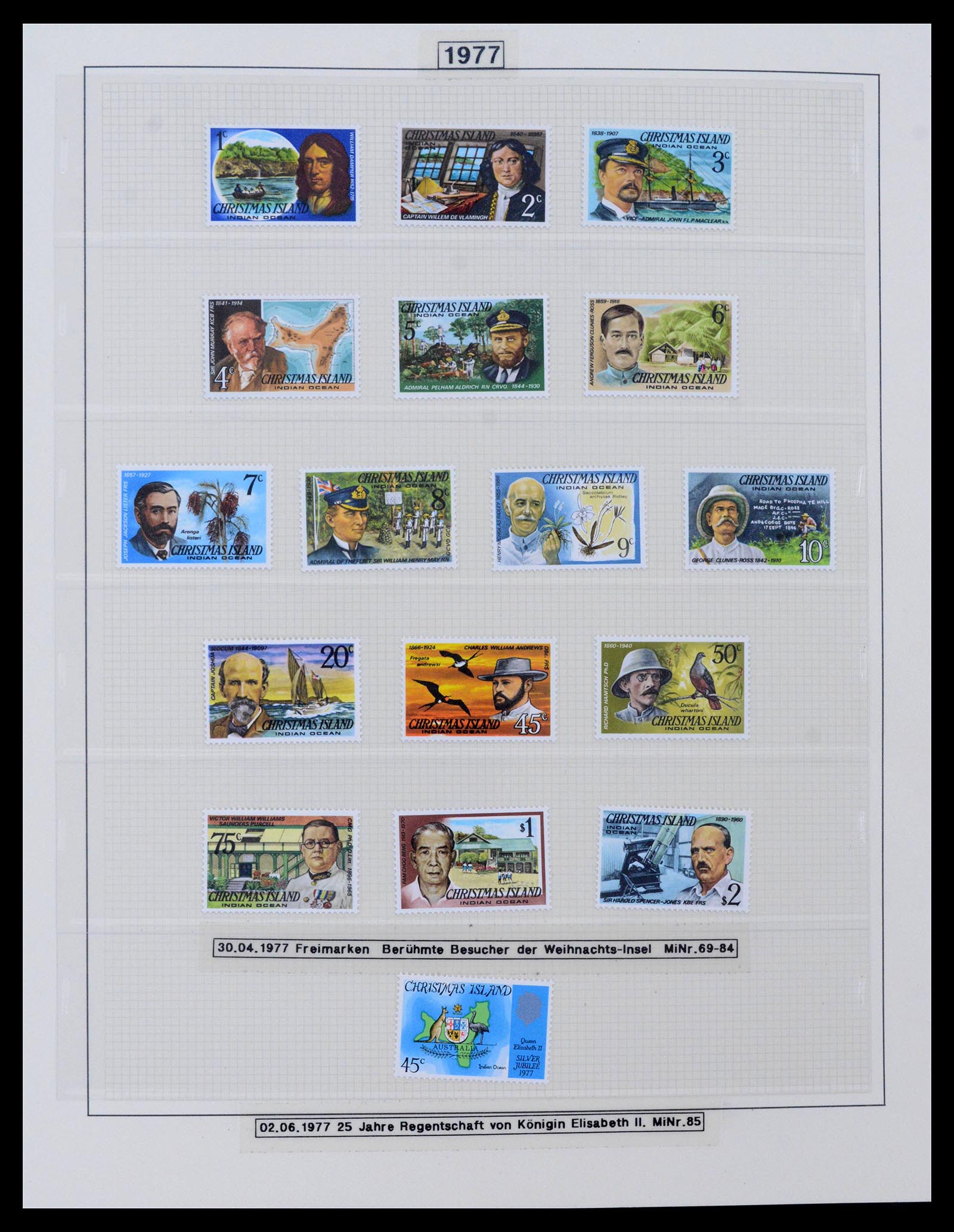 39502 0008 - Stamp collection 39502 Christmas Island 1958-2015.