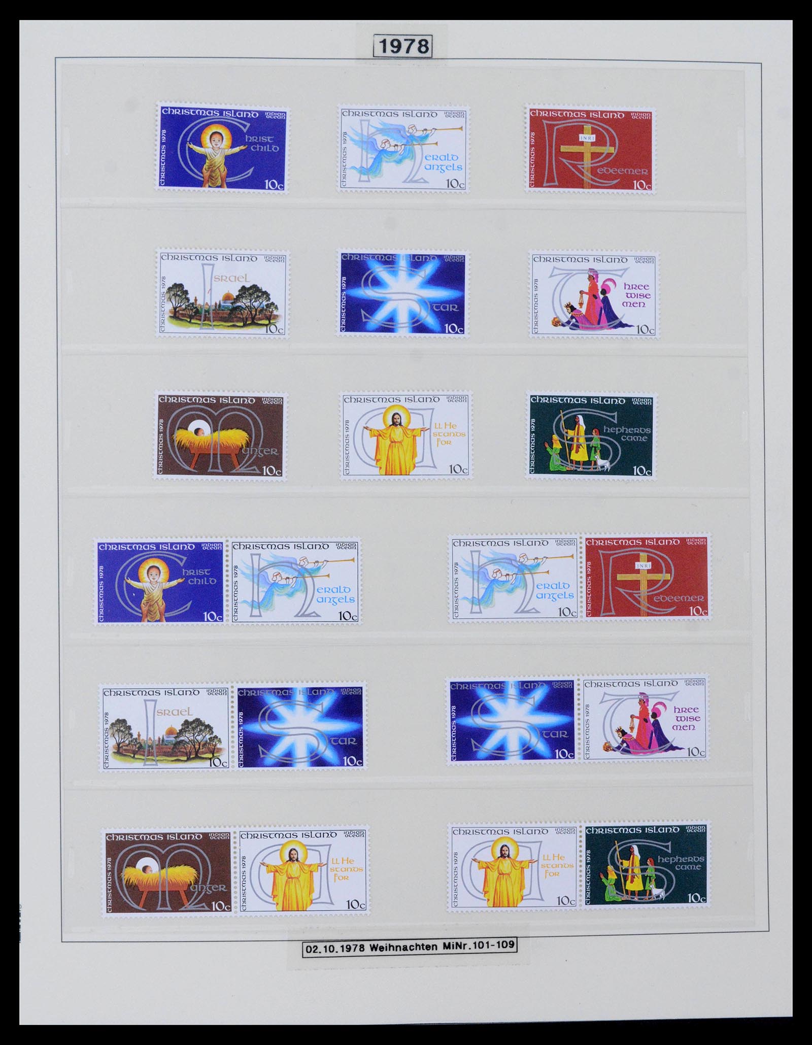 39502 0014 - Stamp collection 39502 Christmas Island 1958-2015.