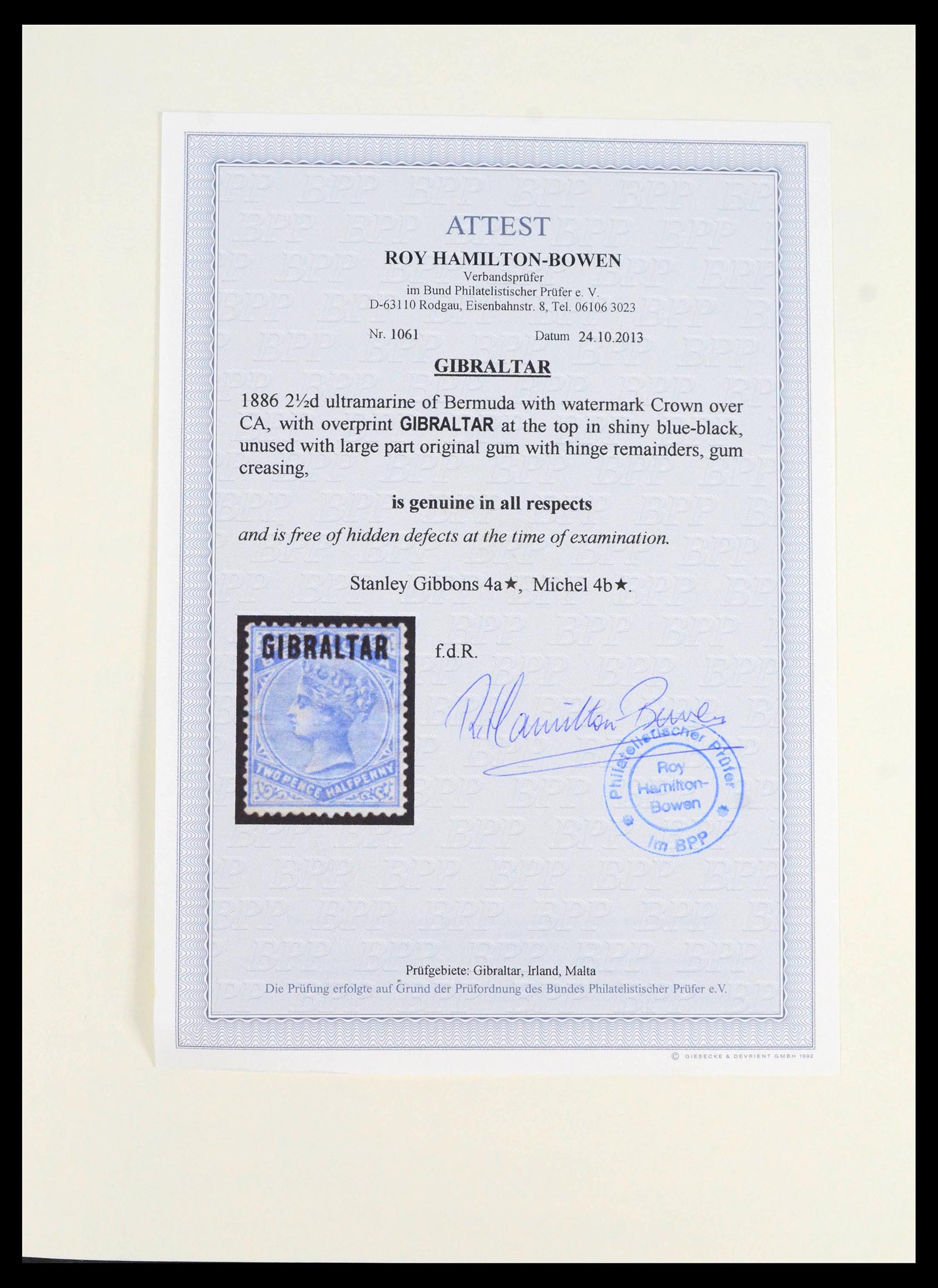 39503 0001 - Postzegelverzameling 39503 Gibraltar 1886-2013.