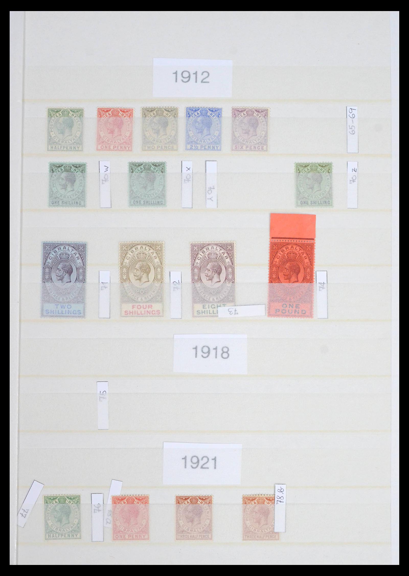 39503 0006 - Postzegelverzameling 39503 Gibraltar 1886-2013.