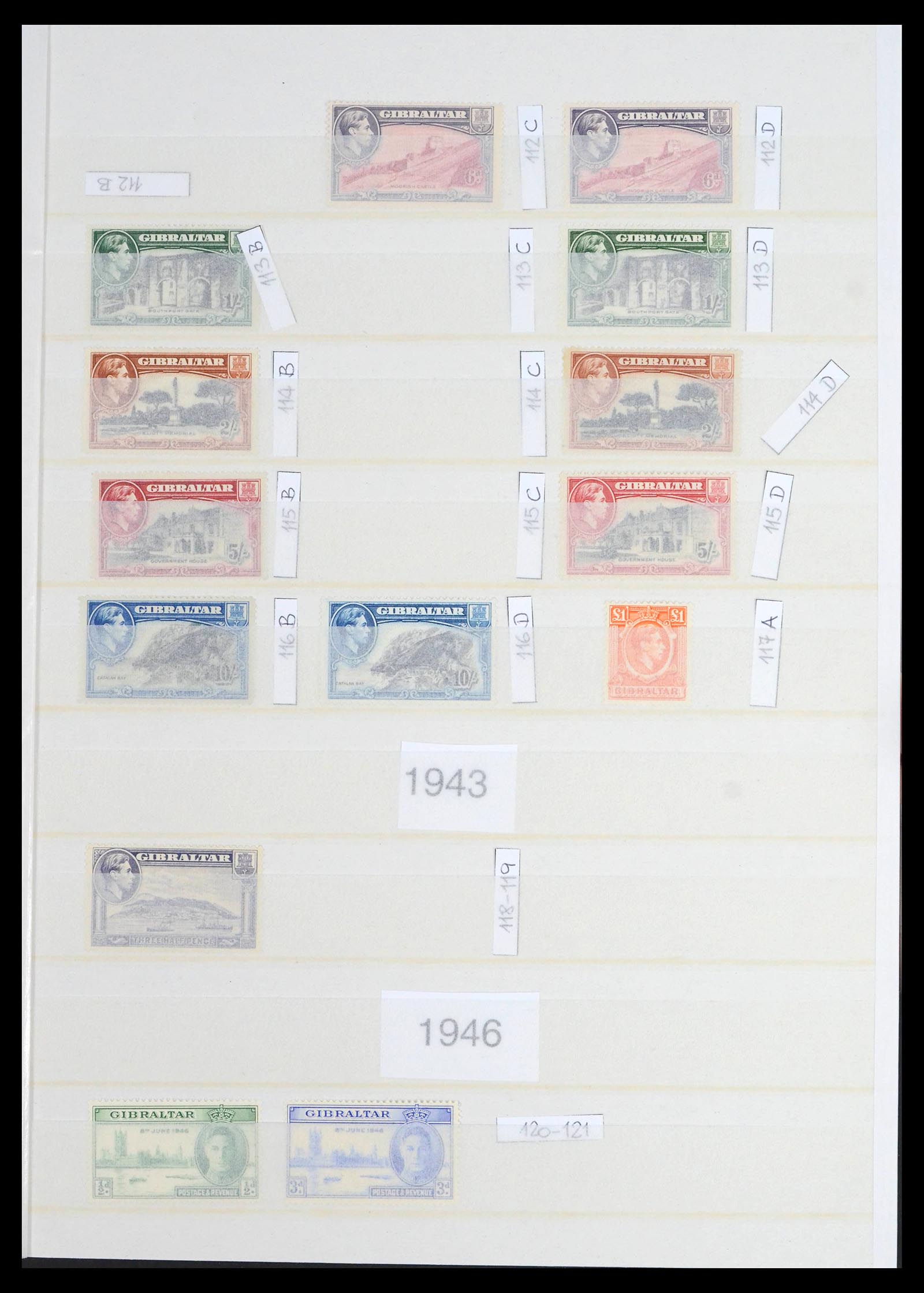 39503 0012 - Postzegelverzameling 39503 Gibraltar 1886-2013.