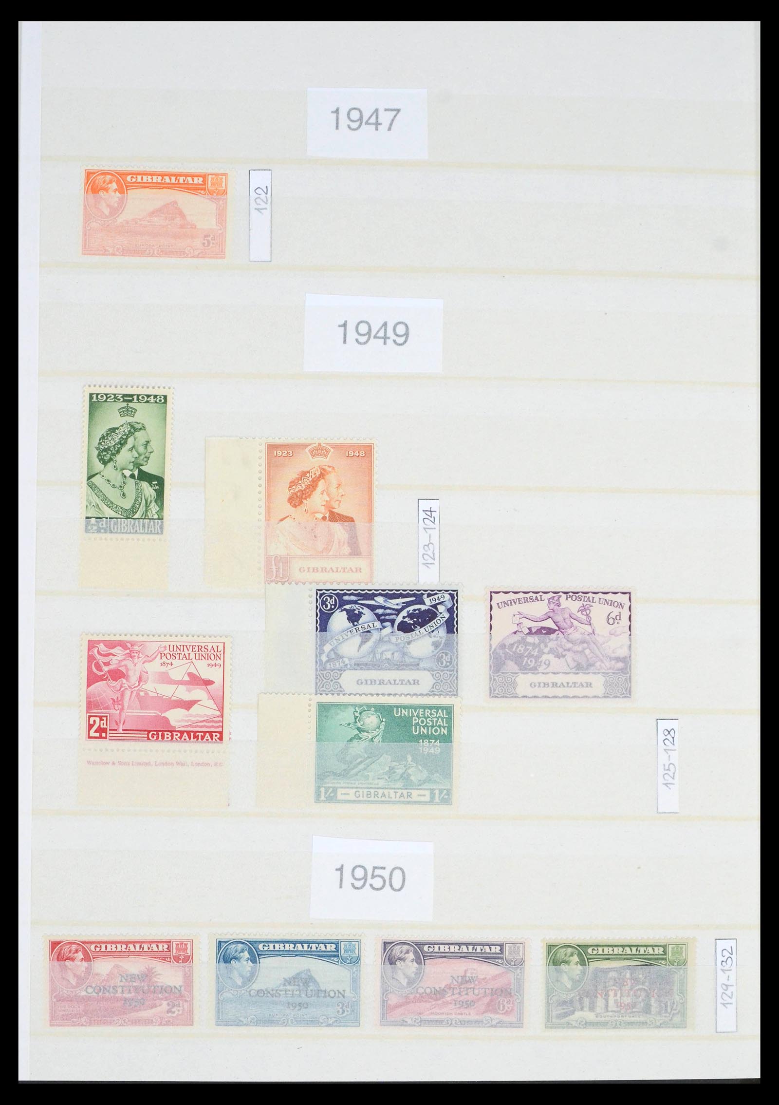 39503 0013 - Postzegelverzameling 39503 Gibraltar 1886-2013.