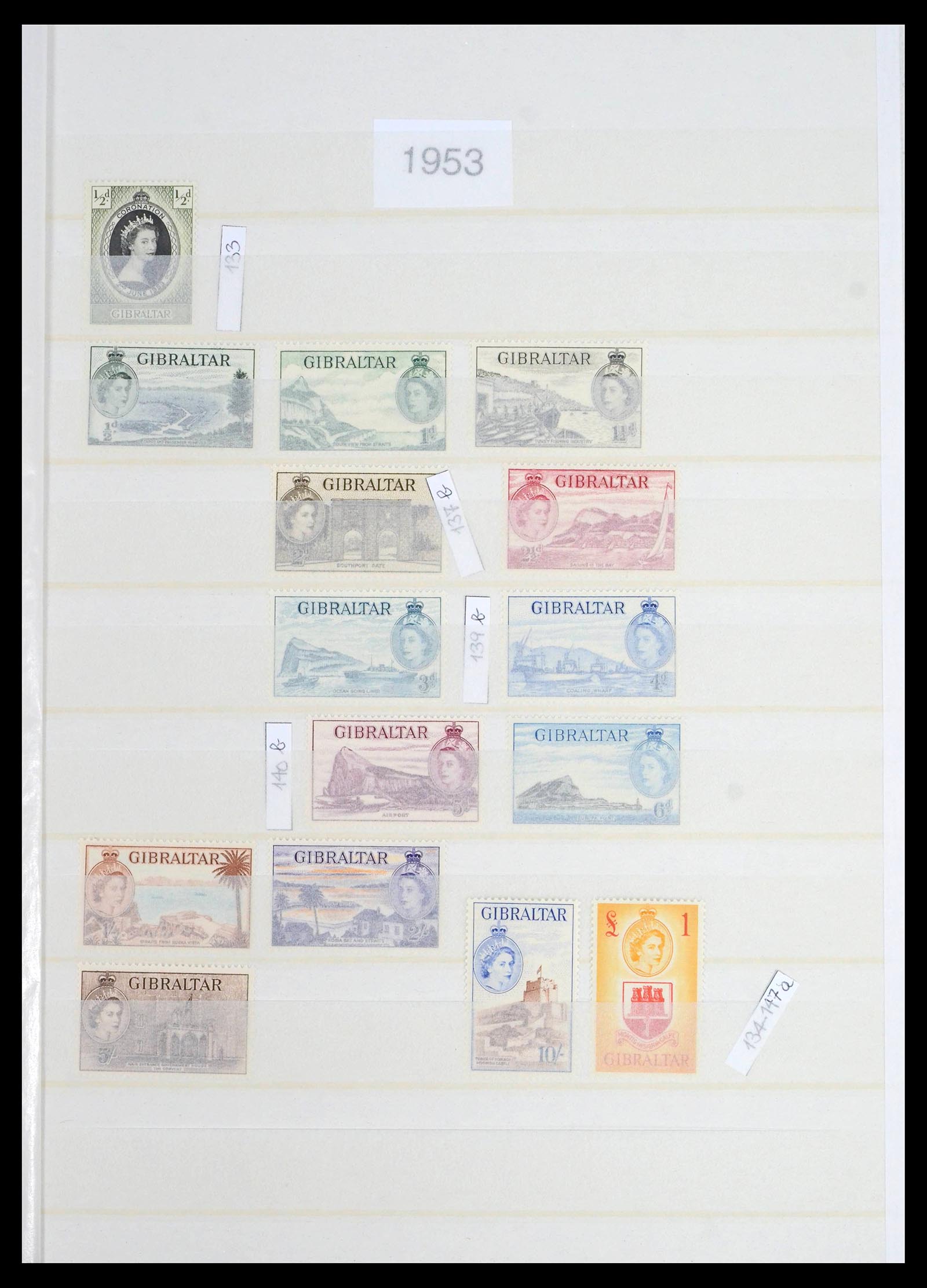 39503 0014 - Postzegelverzameling 39503 Gibraltar 1886-2013.