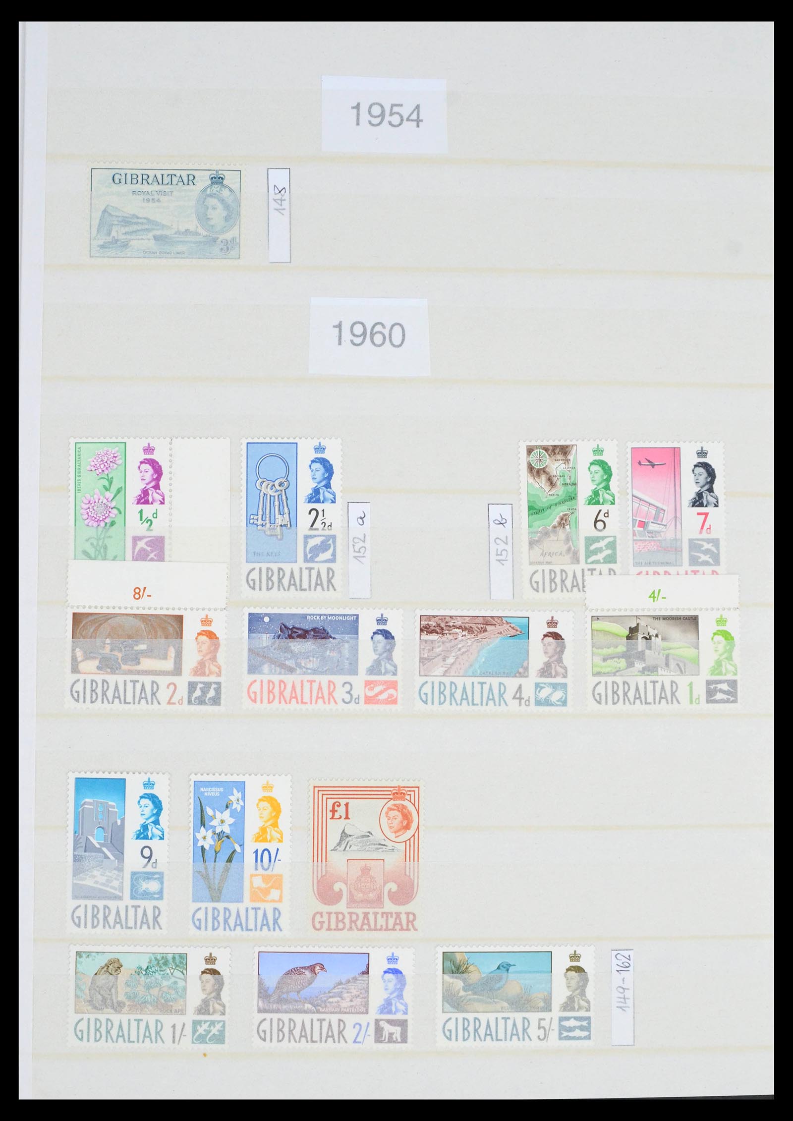 39503 0015 - Postzegelverzameling 39503 Gibraltar 1886-2013.