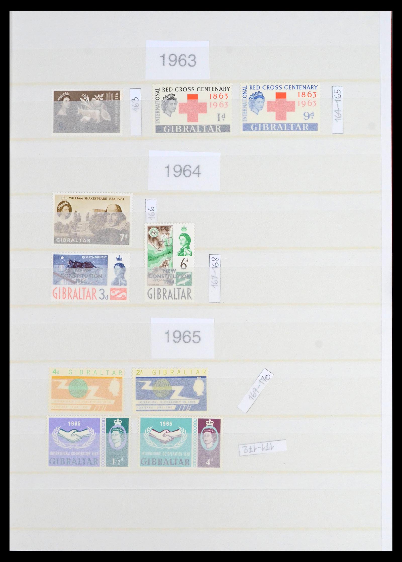 39503 0016 - Postzegelverzameling 39503 Gibraltar 1886-2013.