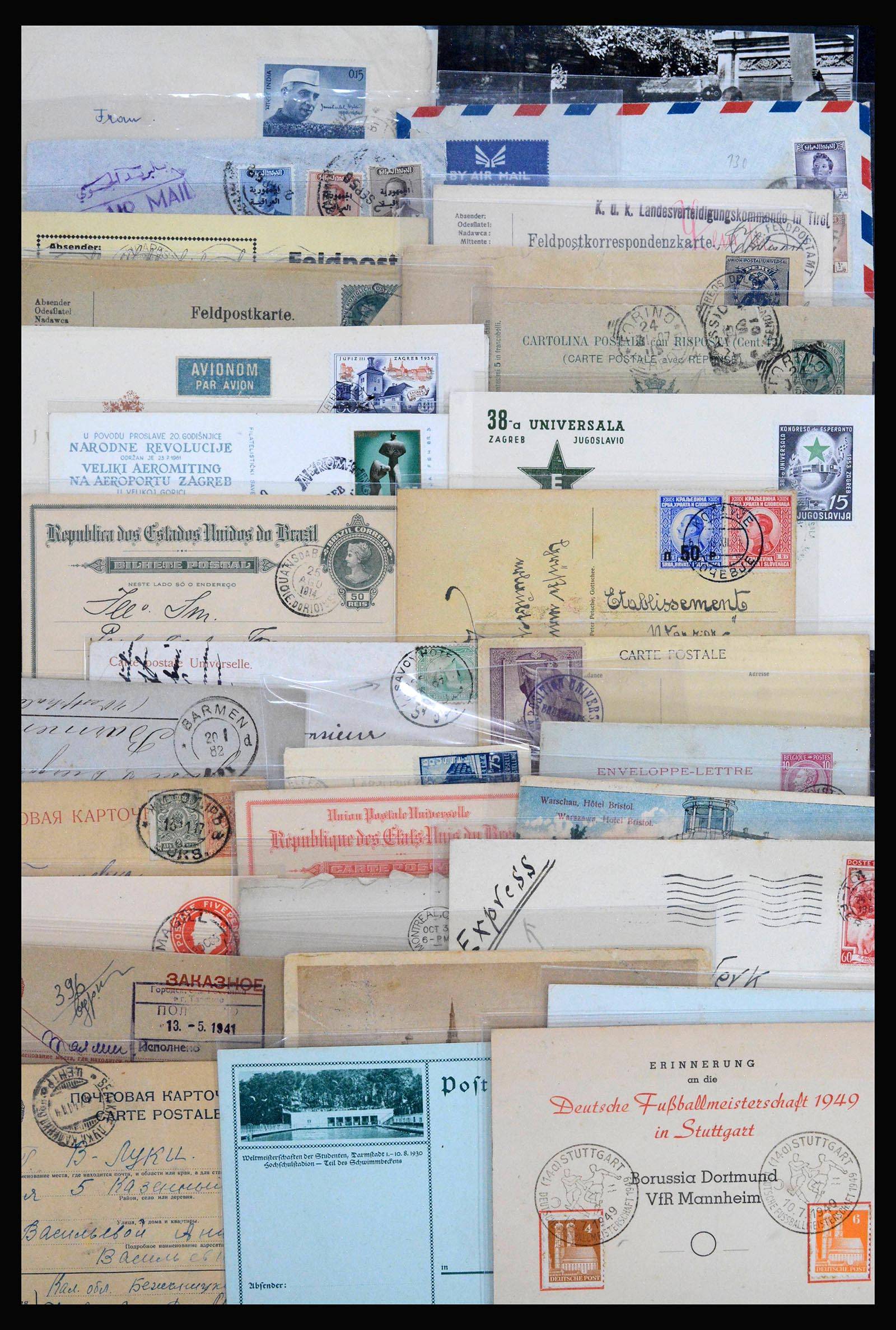 39507 0001 - Postzegelverzameling 39507 Wereld brieven 1860-1960.