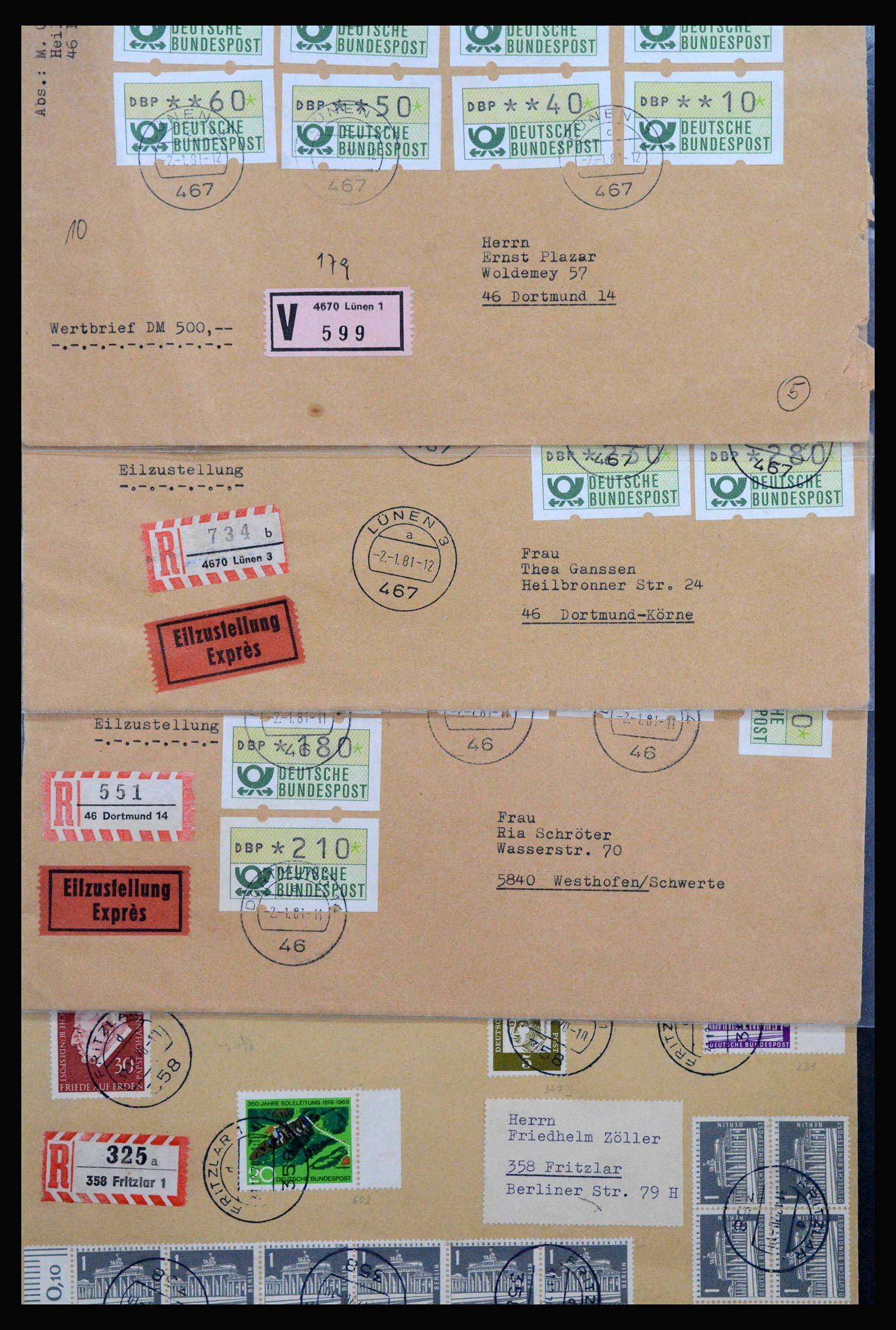 39507 0009 - Postzegelverzameling 39507 Wereld brieven 1860-1960.