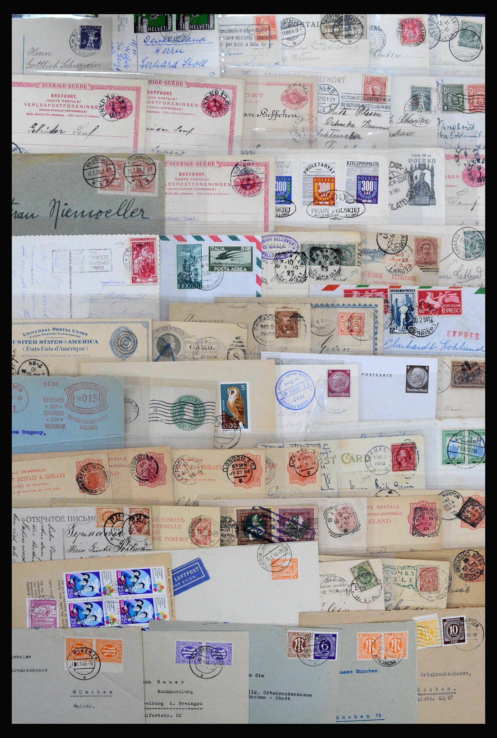 39507 0012 - Postzegelverzameling 39507 Wereld brieven 1860-1960.