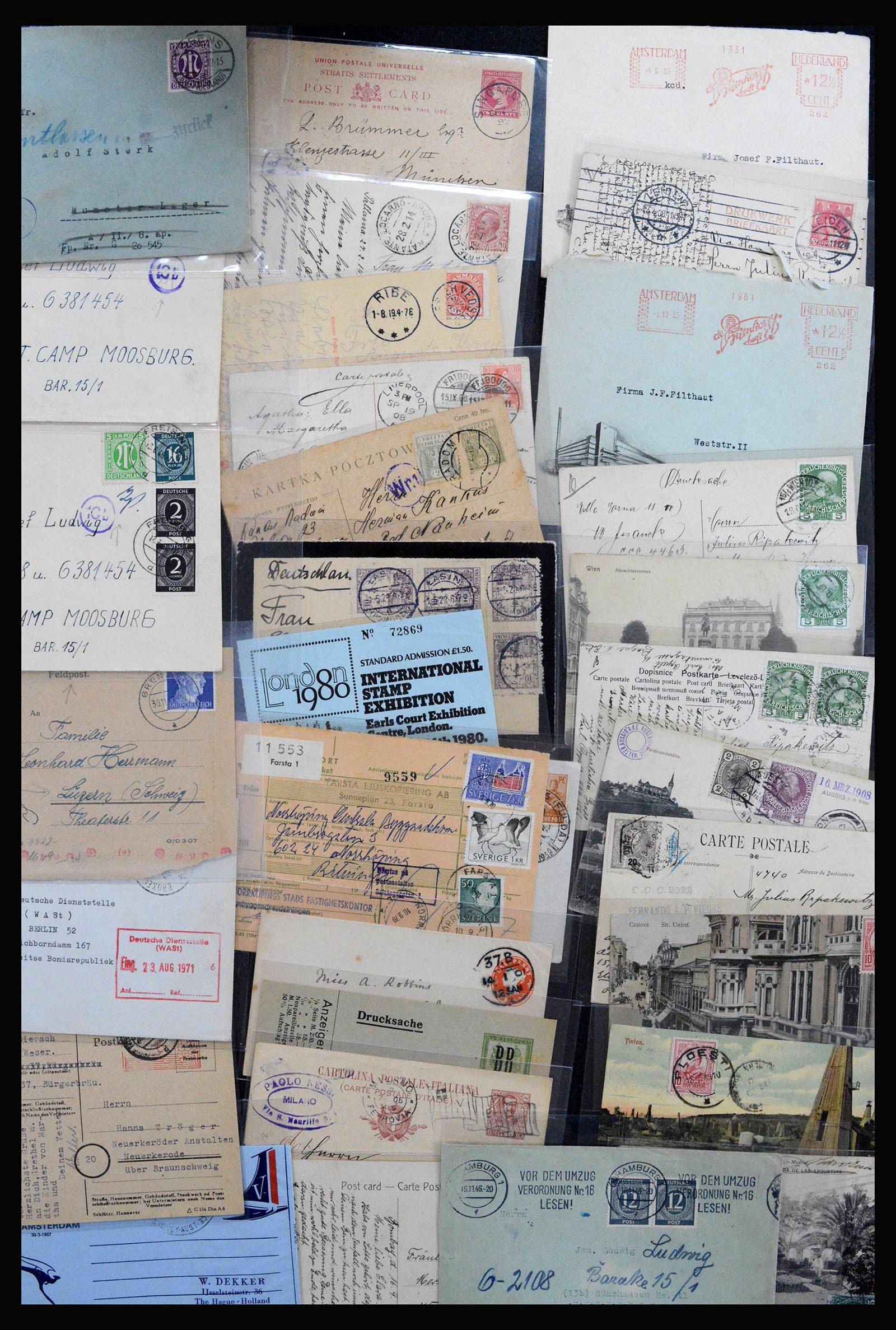 39507 0016 - Postzegelverzameling 39507 Wereld brieven 1860-1960.