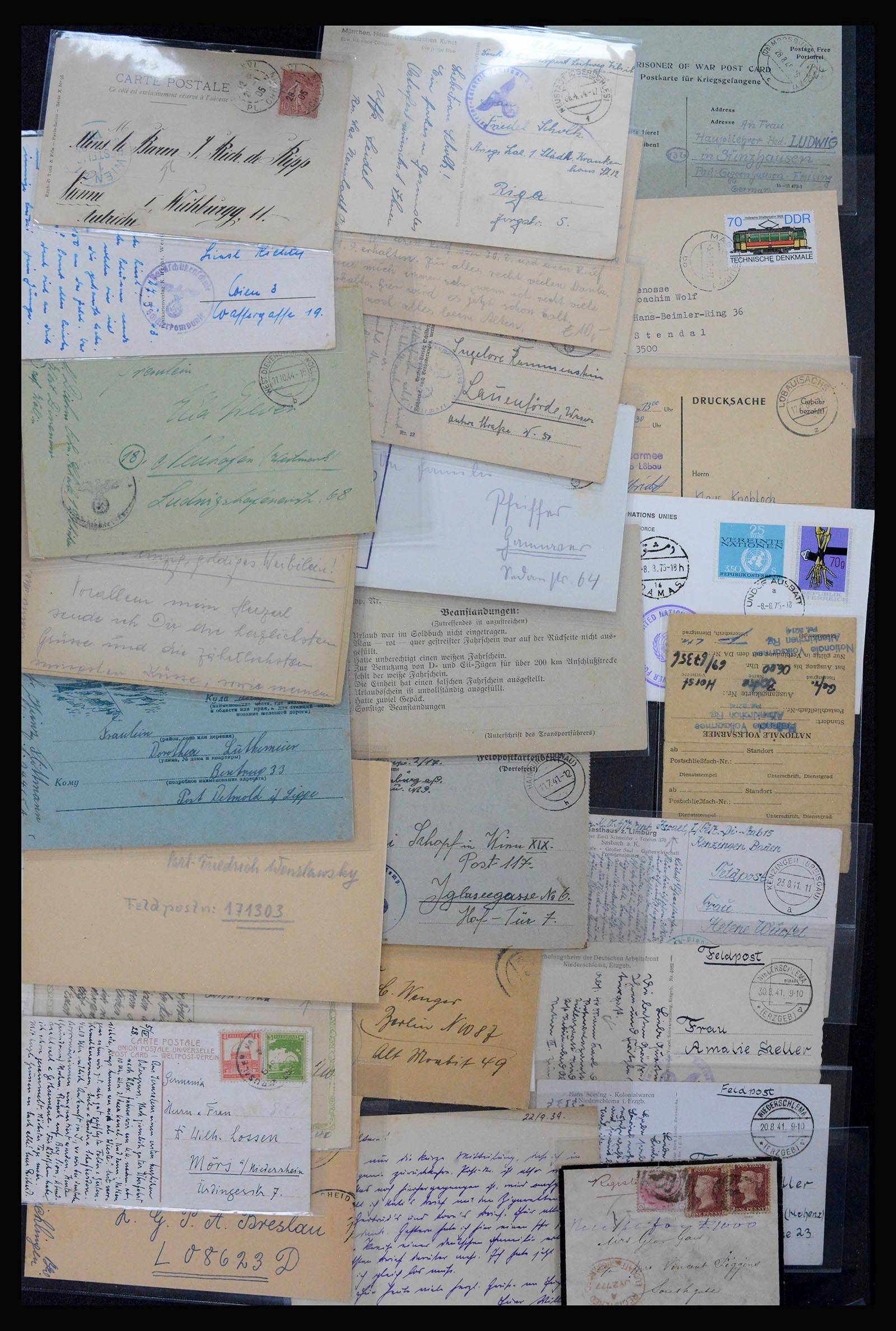 39507 0017 - Postzegelverzameling 39507 Wereld brieven 1860-1960.
