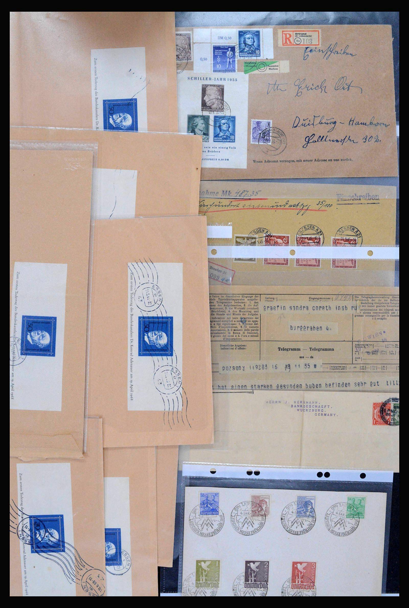 39507 0018 - Postzegelverzameling 39507 Wereld brieven 1860-1960.