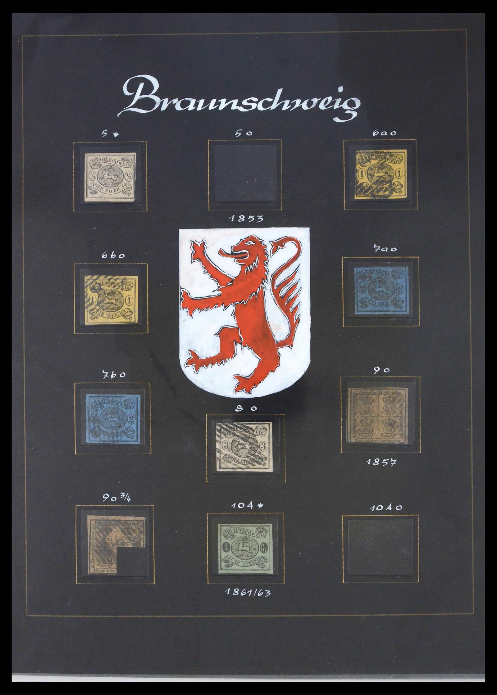 39510 0005 - Postzegelverzameling 39510 Oud Duitse Staten 1850-1872.