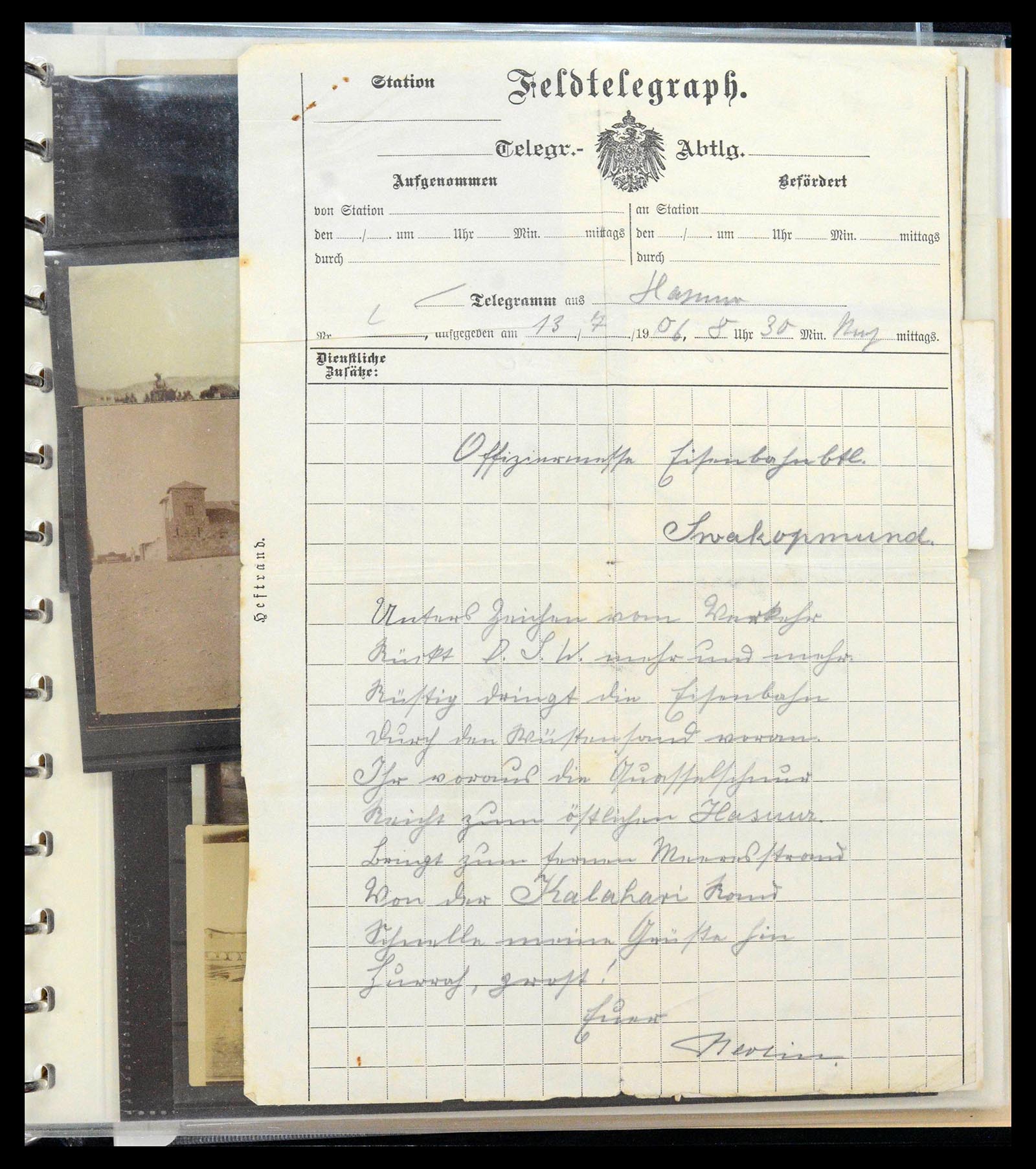39513 0007 - Postzegelverzameling 39513 Duits Zuid West Afrika.