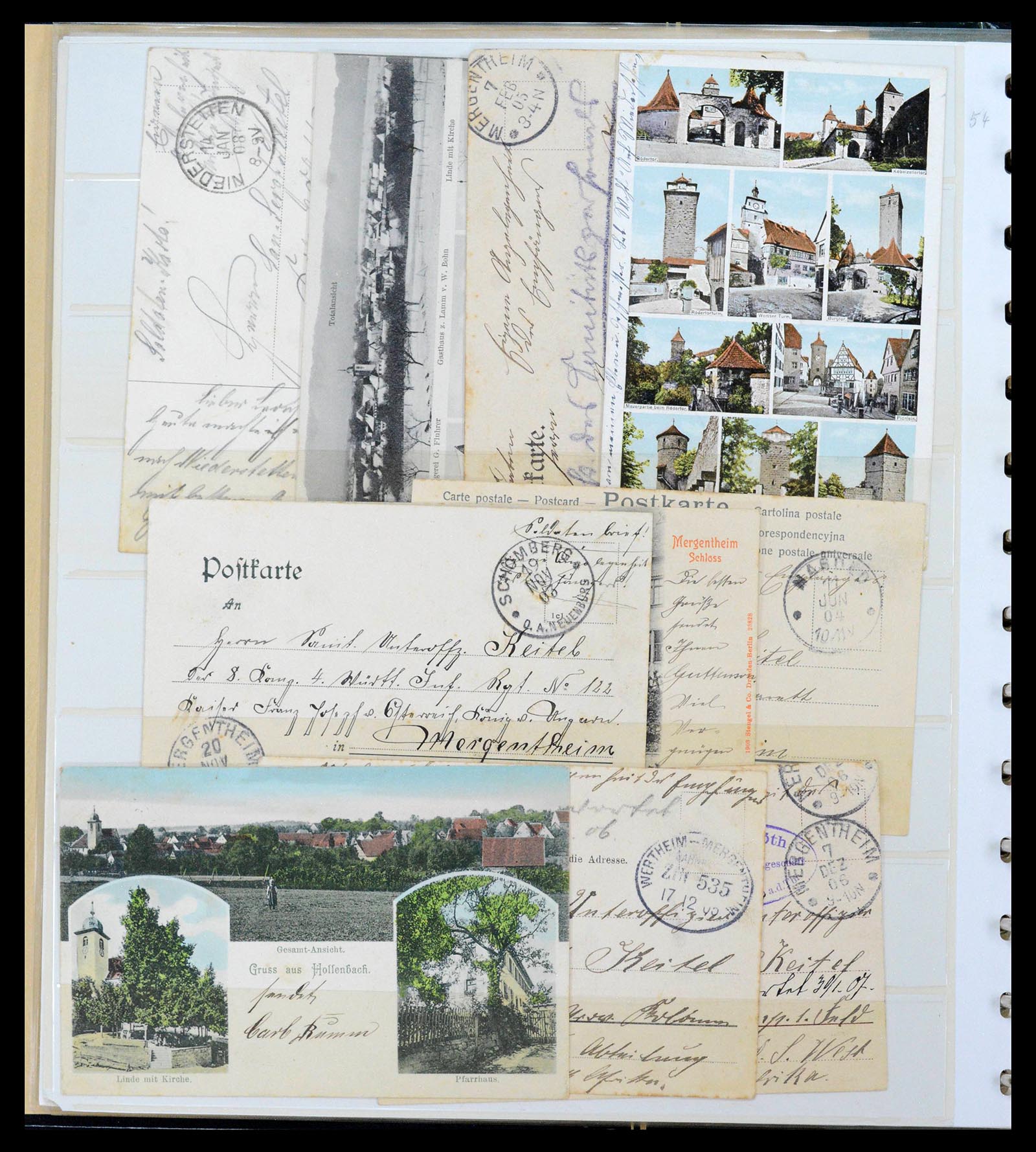 39513 0014 - Postzegelverzameling 39513 Duits Zuid West Afrika.