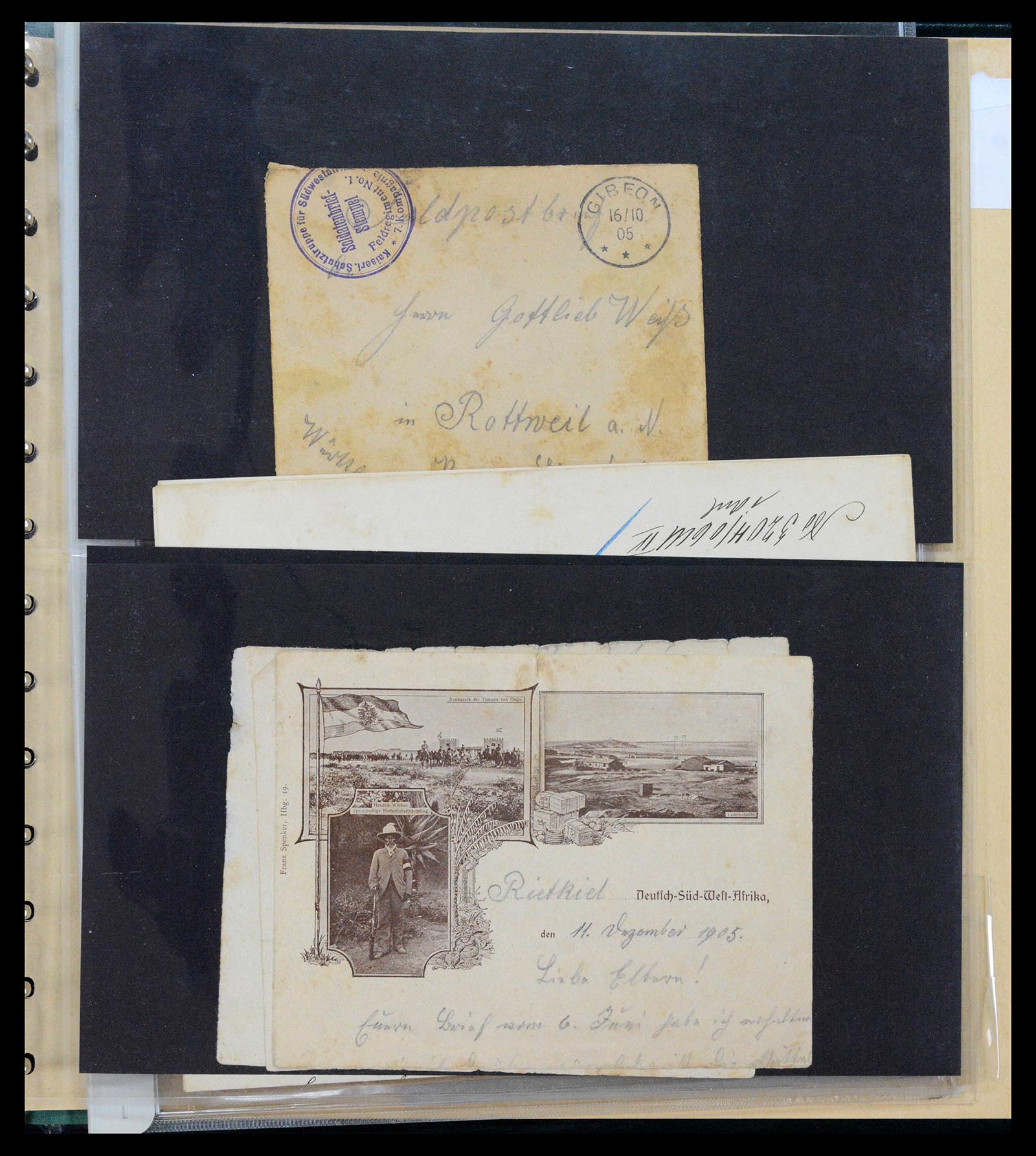 39513 0015 - Postzegelverzameling 39513 Duits Zuid West Afrika.