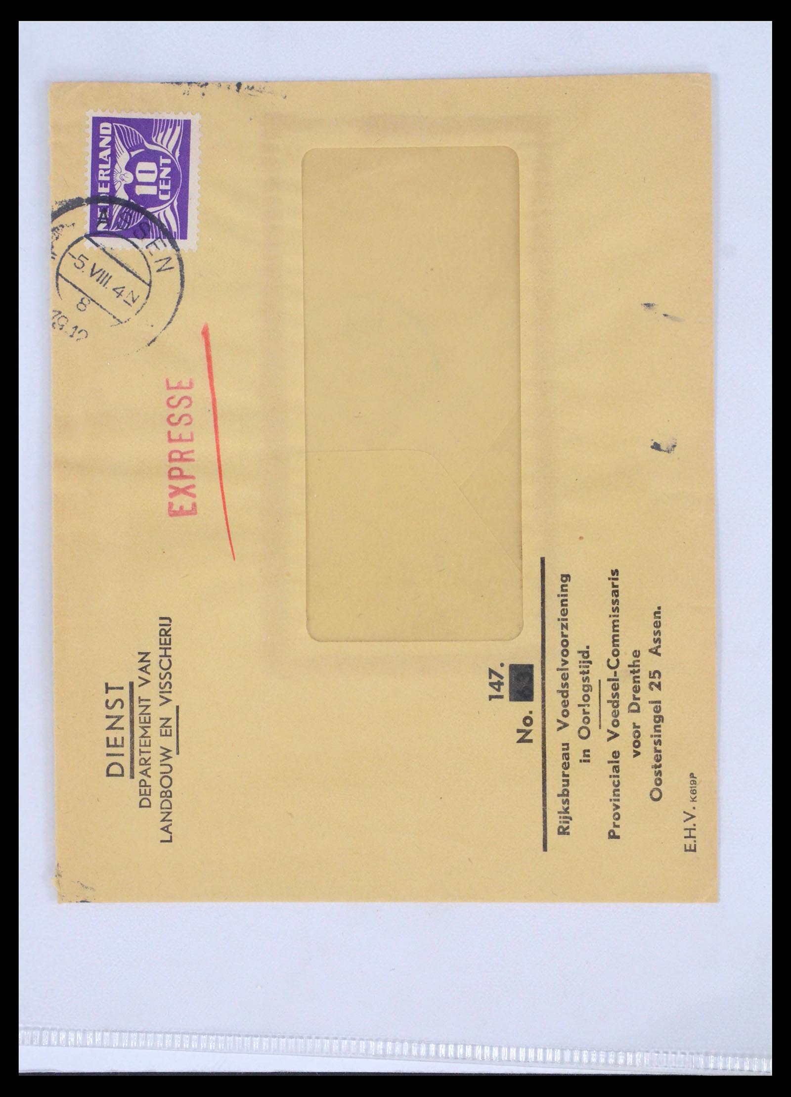 39514 0006 - Postzegelverzameling 39514 Censuurbrieven 1914-1945.