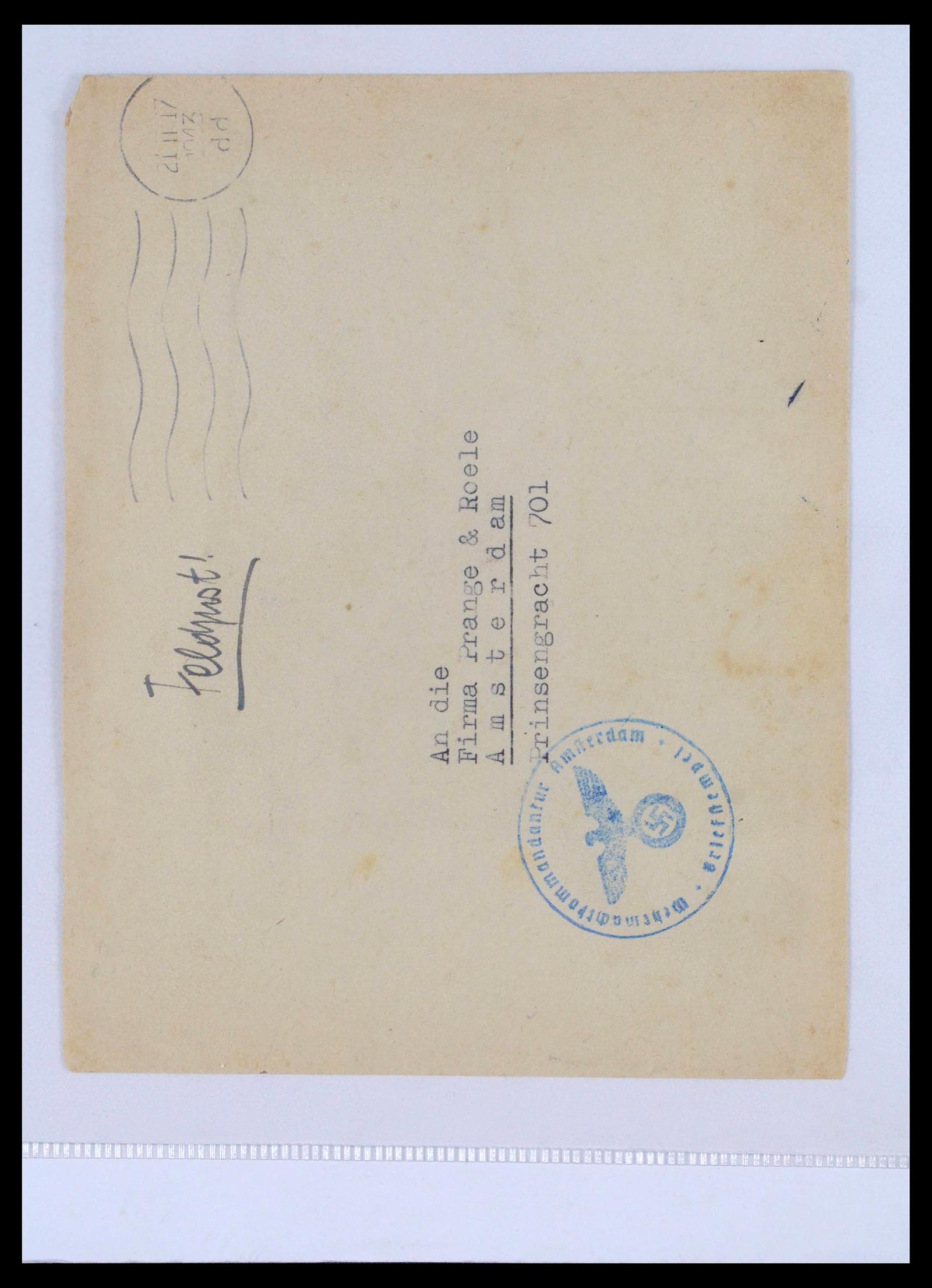 39514 0008 - Postzegelverzameling 39514 Censuurbrieven 1914-1945.