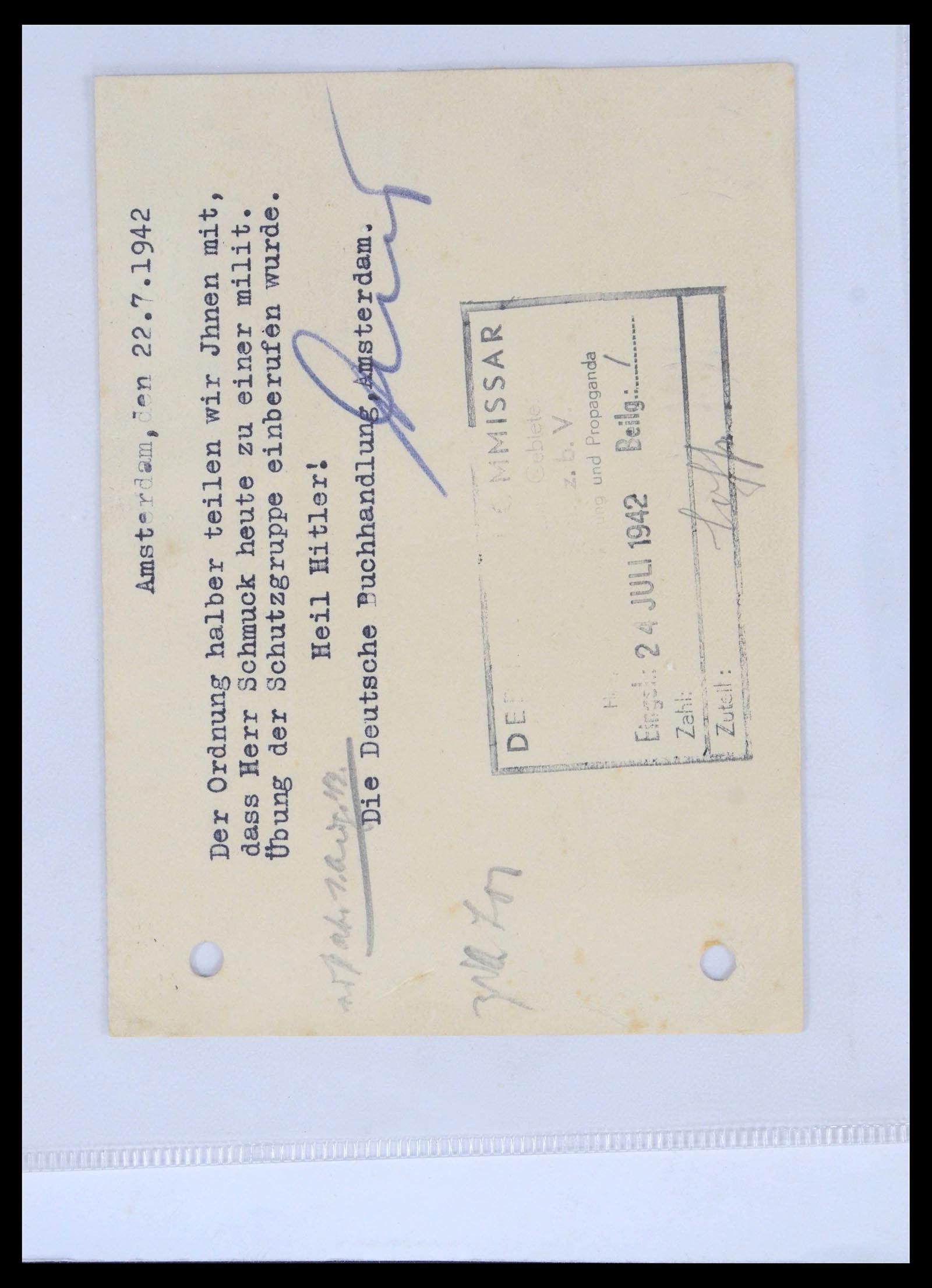 39514 0013 - Postzegelverzameling 39514 Censuurbrieven 1914-1945.