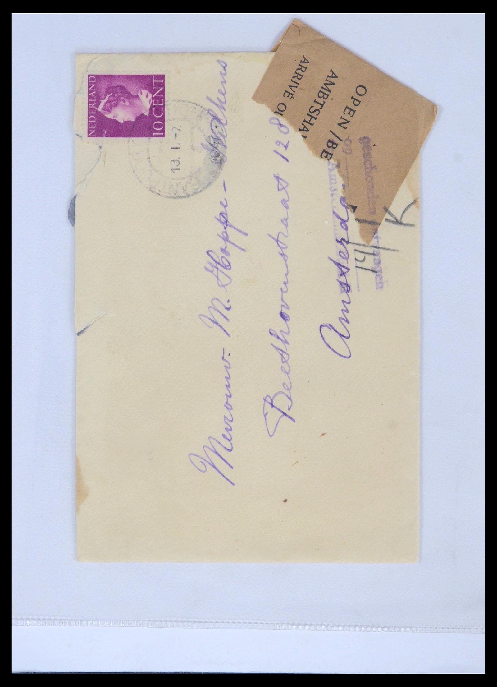 39514 0014 - Postzegelverzameling 39514 Censuurbrieven 1914-1945.