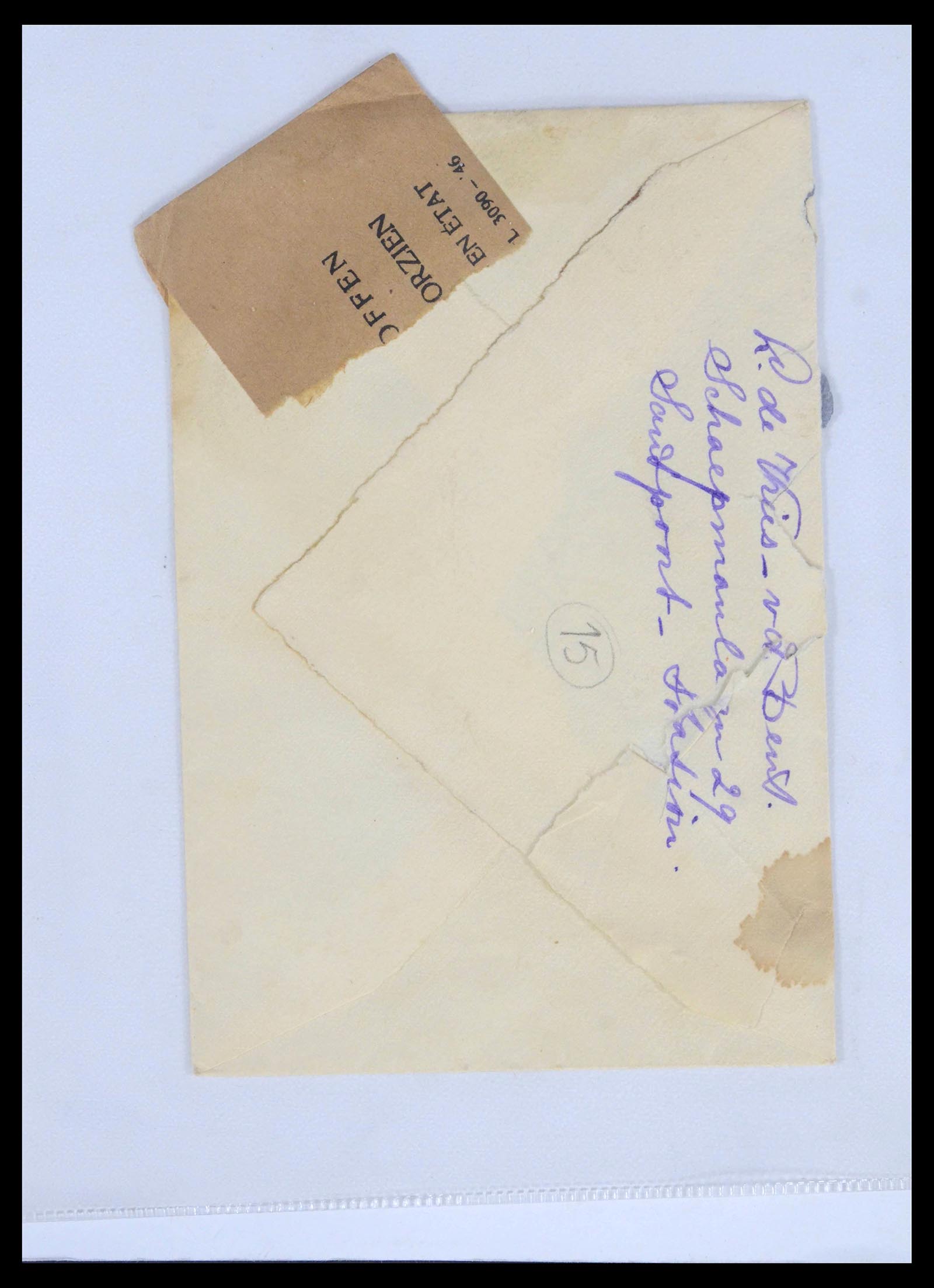 39514 0015 - Postzegelverzameling 39514 Censuurbrieven 1914-1945.