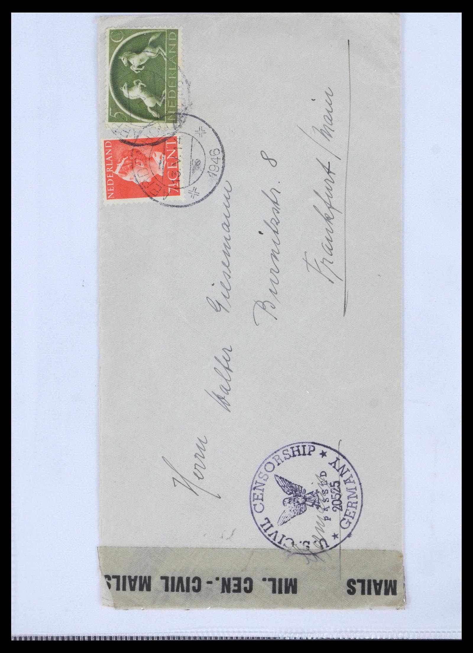 39514 0016 - Postzegelverzameling 39514 Censuurbrieven 1914-1945.