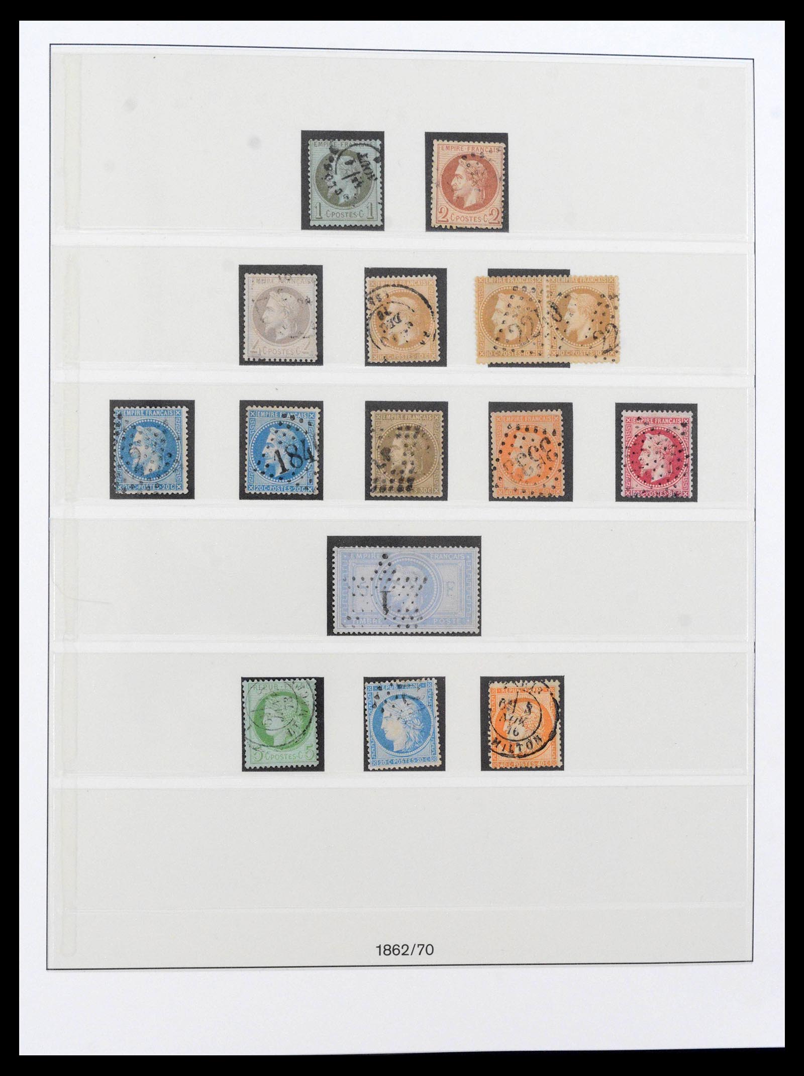39516 0001 - Postzegelverzameling 39516 Frankrijk 1862-1949.
