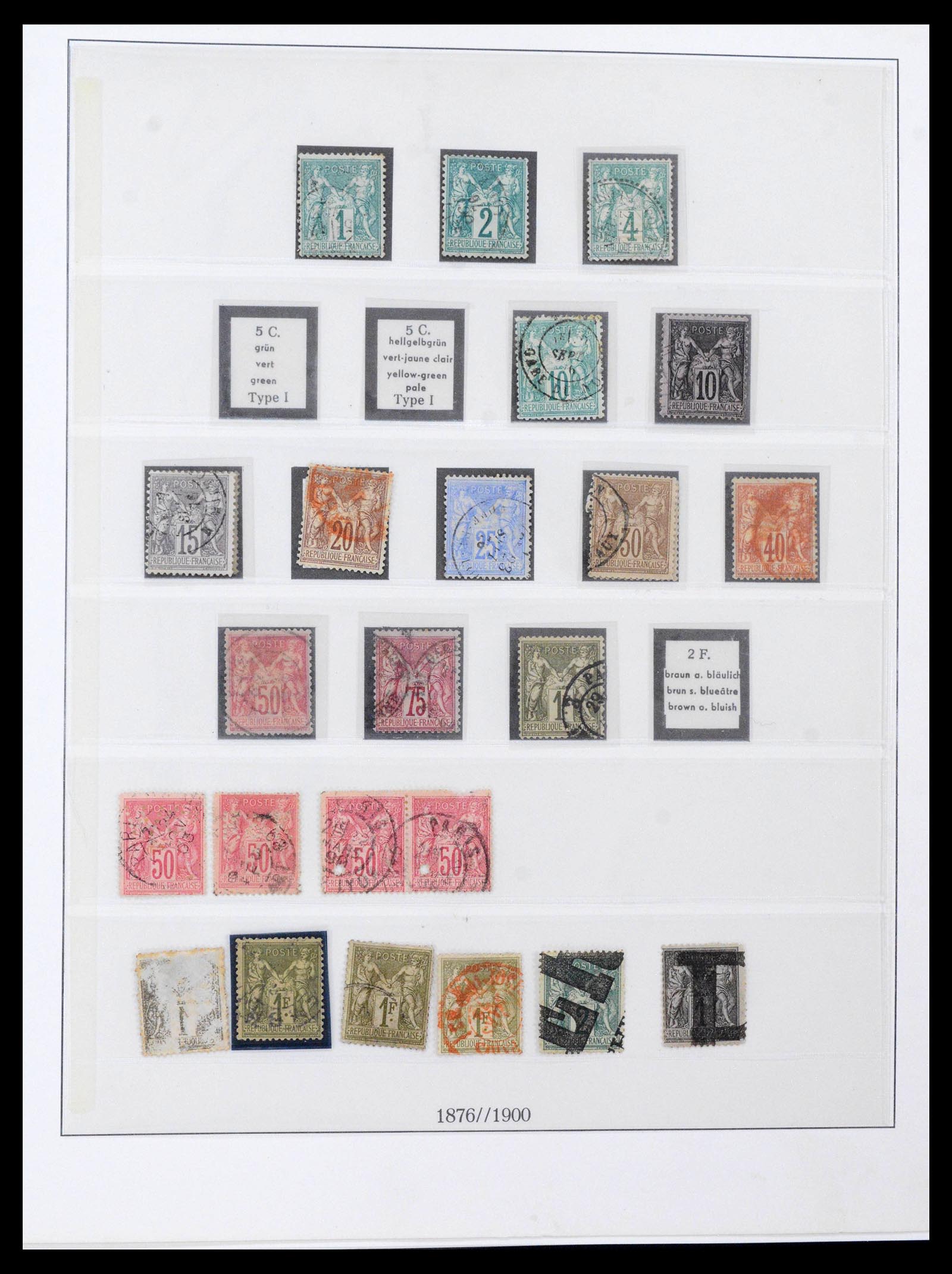 39516 0002 - Postzegelverzameling 39516 Frankrijk 1862-1949.