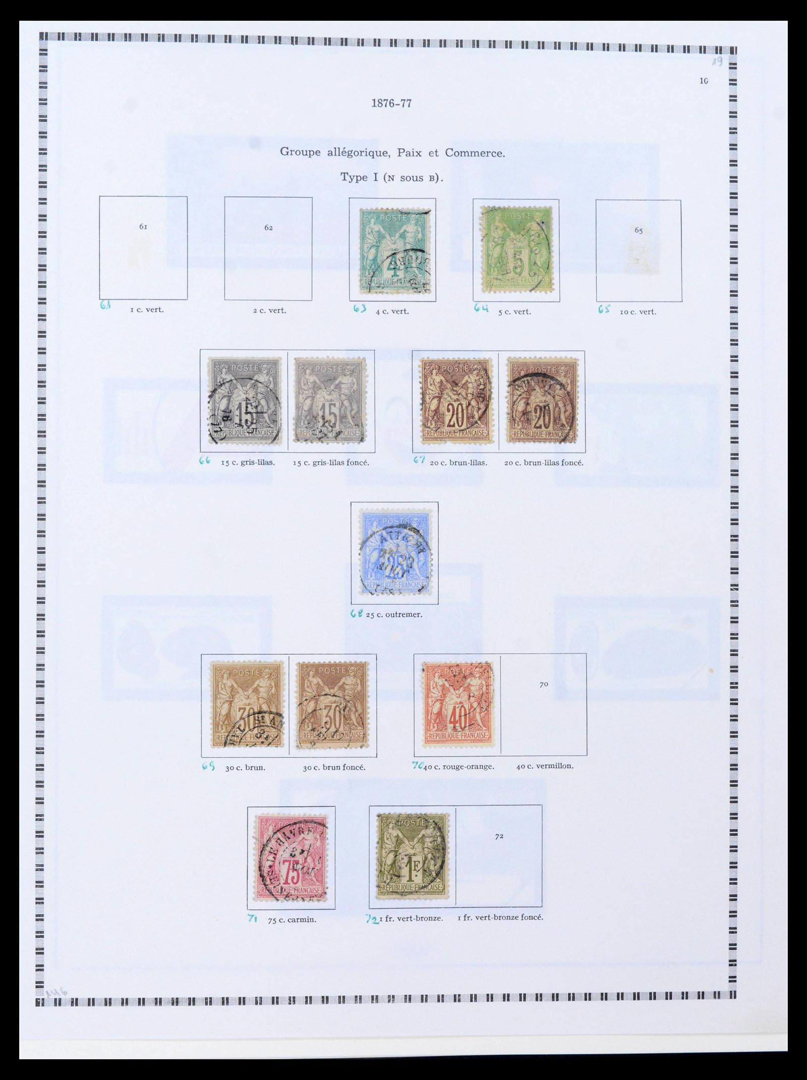 39516 0003 - Postzegelverzameling 39516 Frankrijk 1862-1949.