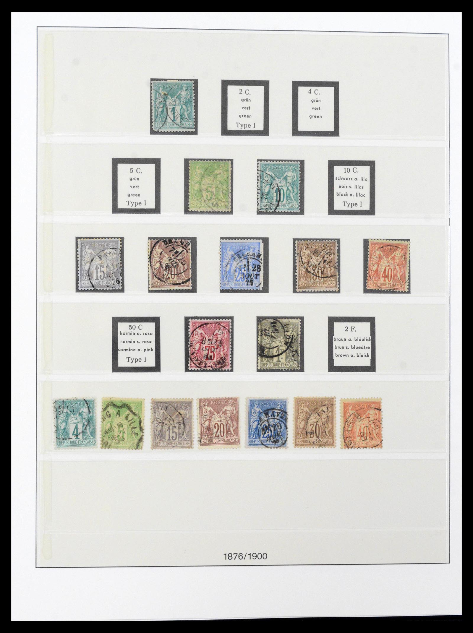 39516 0004 - Postzegelverzameling 39516 Frankrijk 1862-1949.