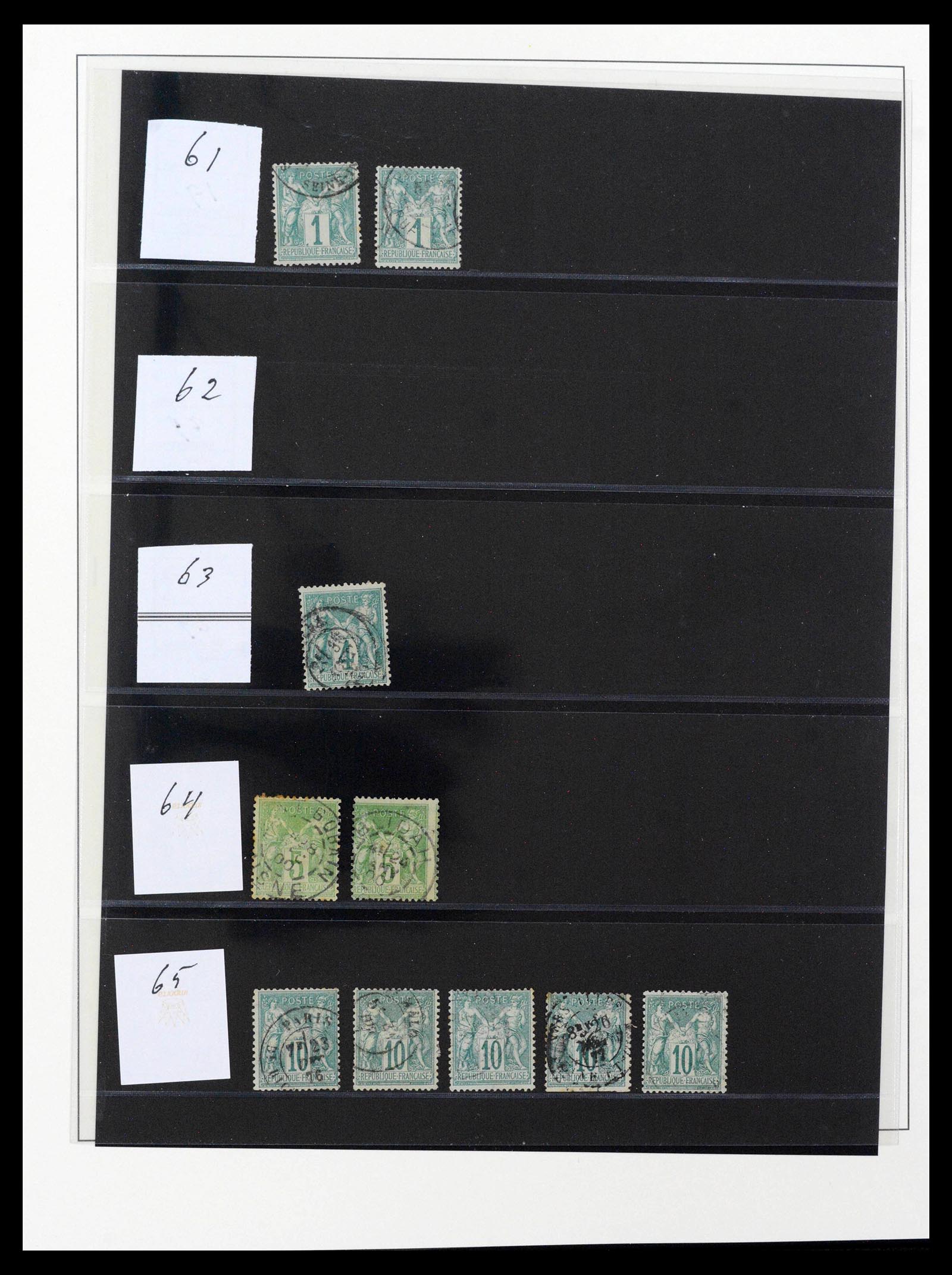39516 0005 - Postzegelverzameling 39516 Frankrijk 1862-1949.
