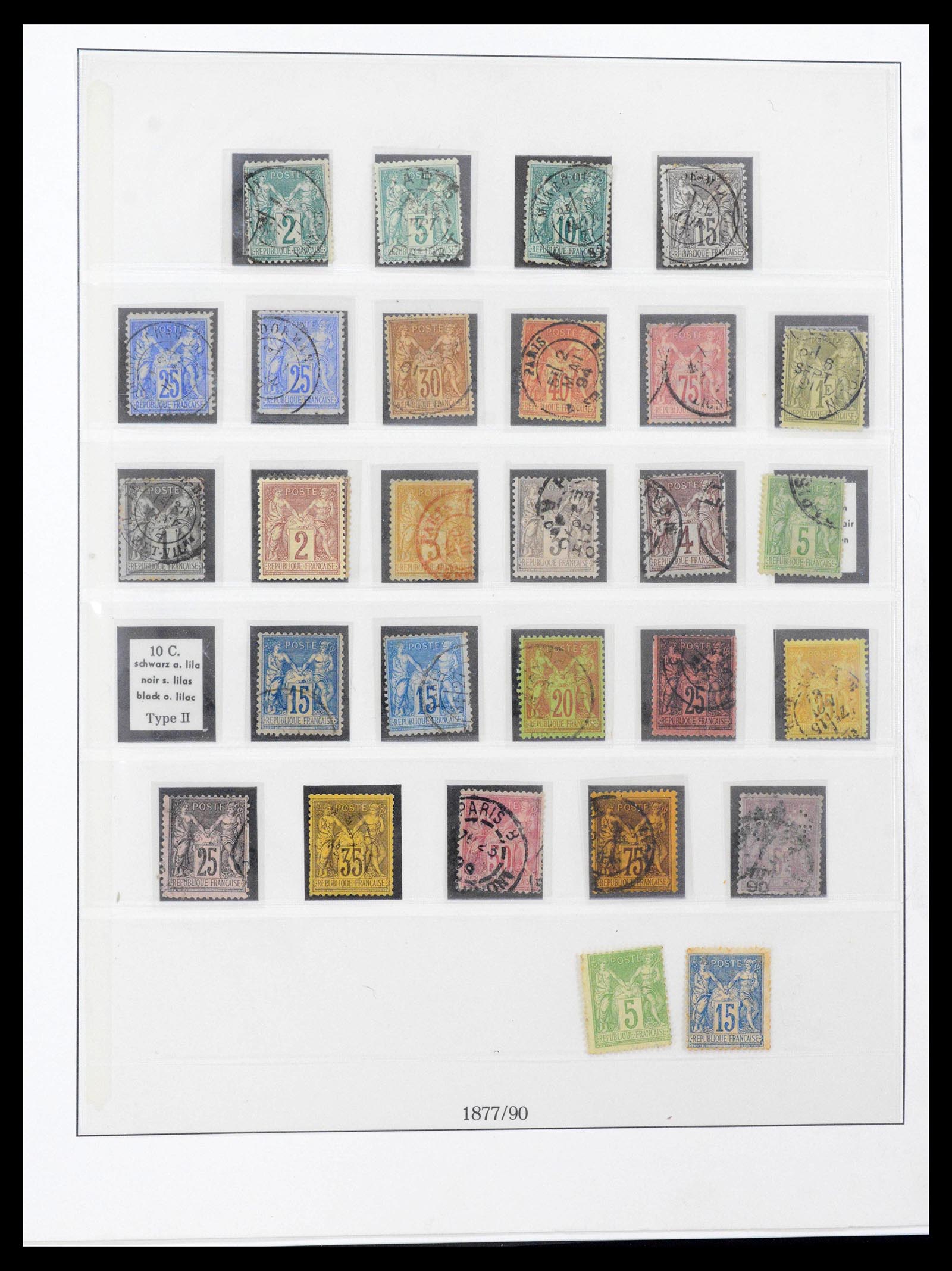 39516 0008 - Postzegelverzameling 39516 Frankrijk 1862-1949.