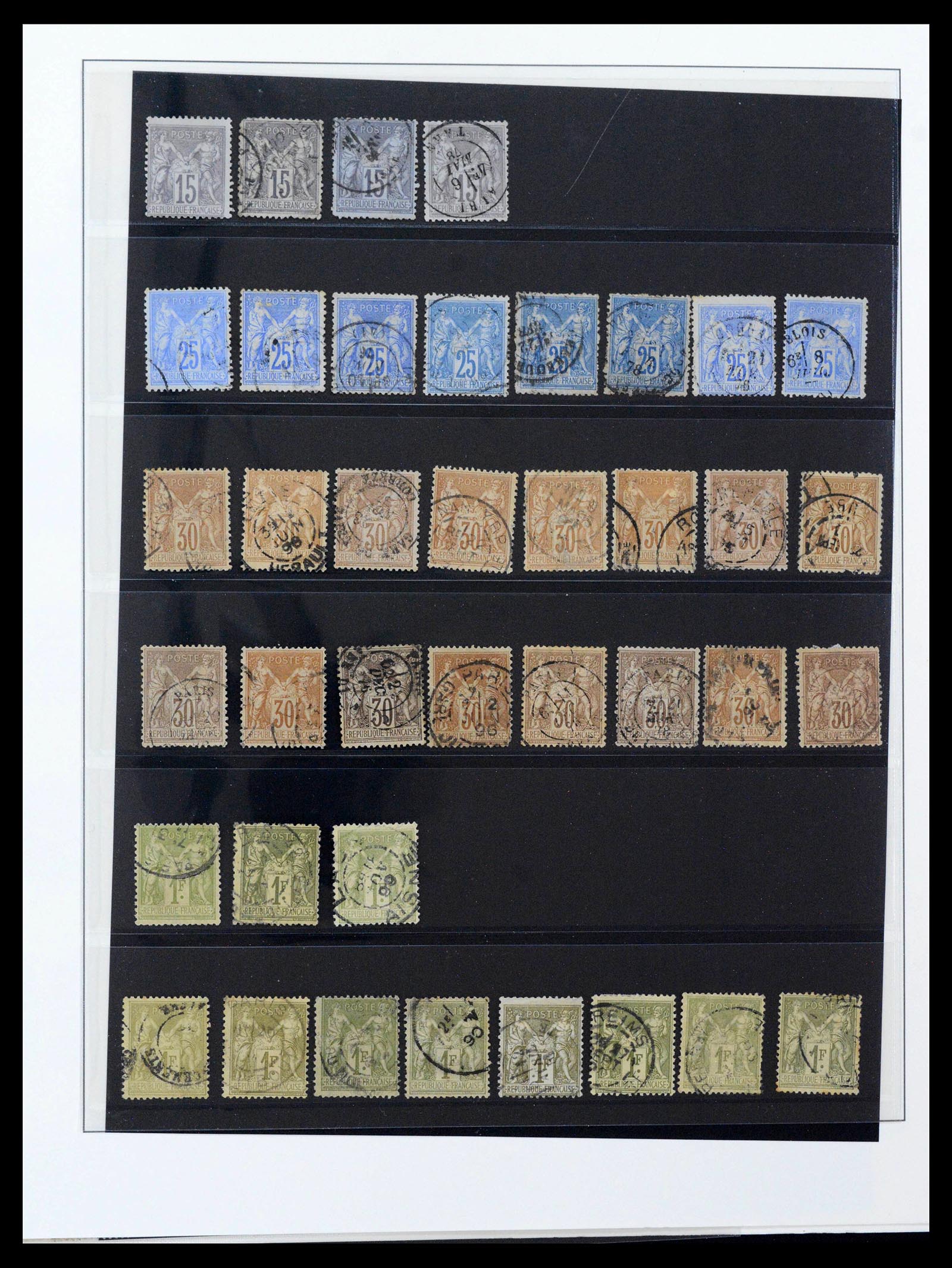 39516 0015 - Postzegelverzameling 39516 Frankrijk 1862-1949.